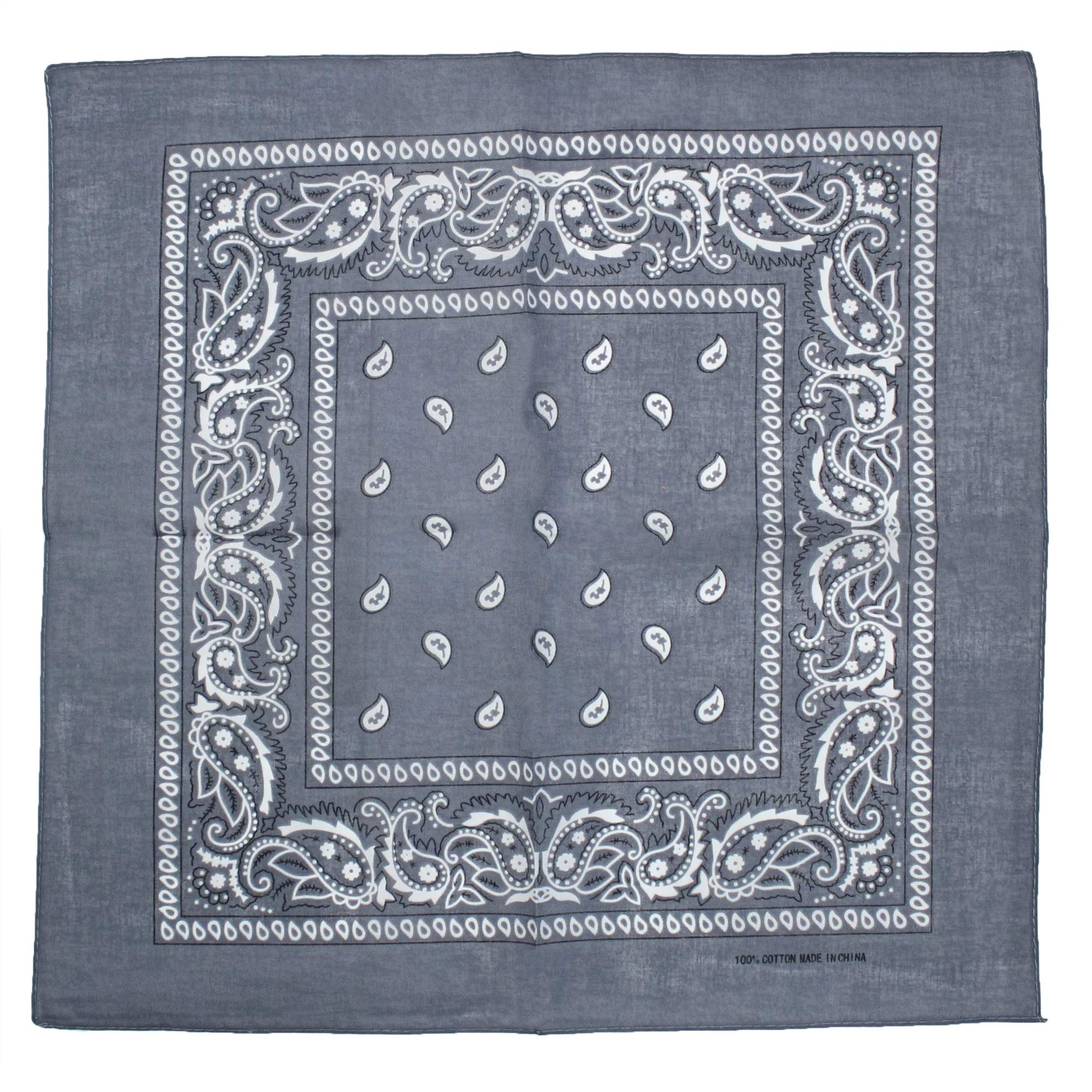 Zac's Alter Ego Retro Vintage Style Cowboy Paisley Bandana/Neckerchief/Durag