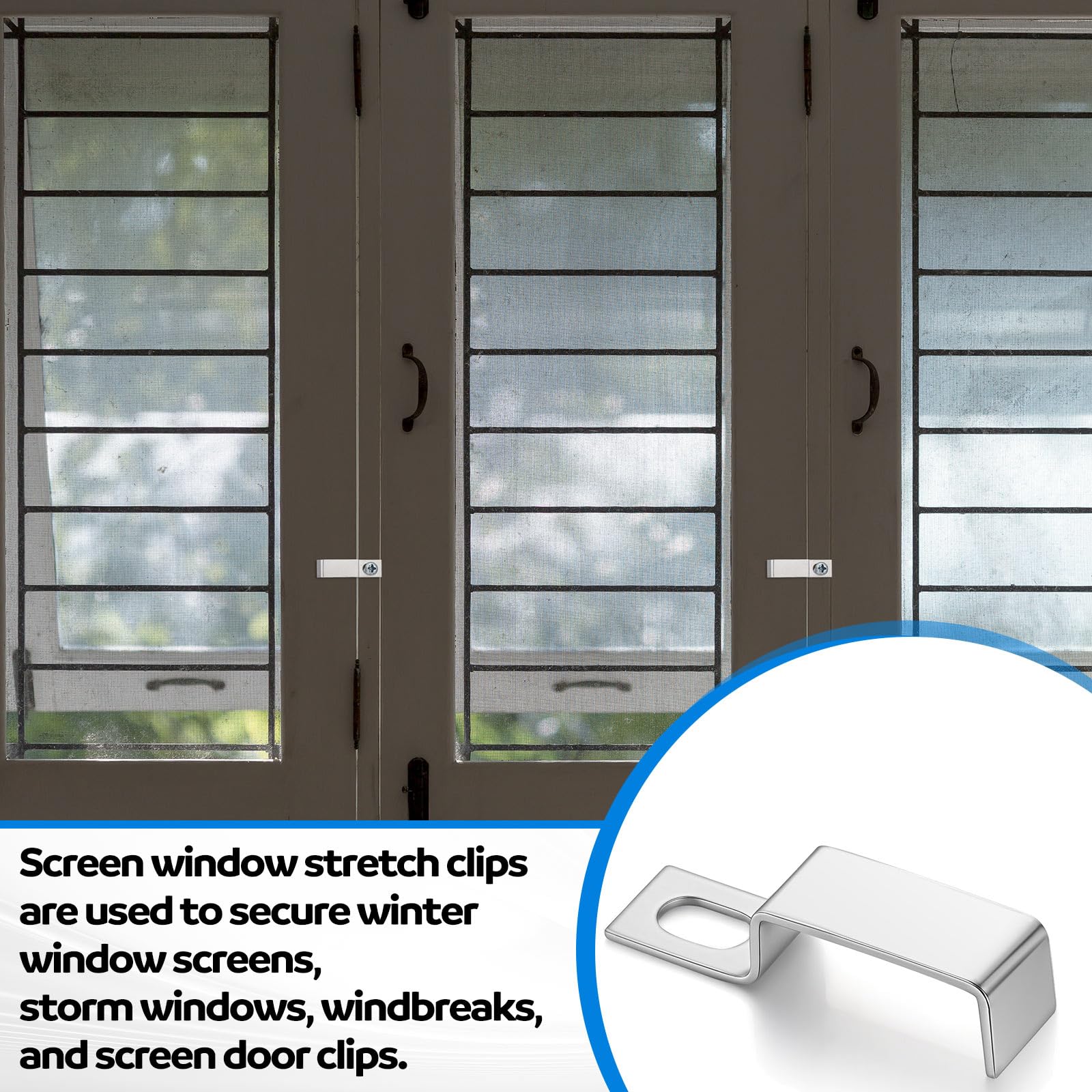 Window Screen Clips - Secure Your Storm Panels -6 Window Screen Clips - Secure Your Storm Panels -6