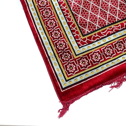 Miniatura 4 de Alfombra de oración musulmana con 12 modelos diferentes, Sajadah, islámica, Janamaz Namaz Sajjadah, alfombra de oración turca (alfombra de oración