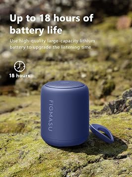 Taşınabilir Bluetooth Hoparlör, Kablosuz Hoparlör, 360 HD Surround Ses, Dış Mekan Mini IPX5 Su Geçirmez Seyahat Hoparlörü, 5 W Sürücülü, Entegre Mikrofon