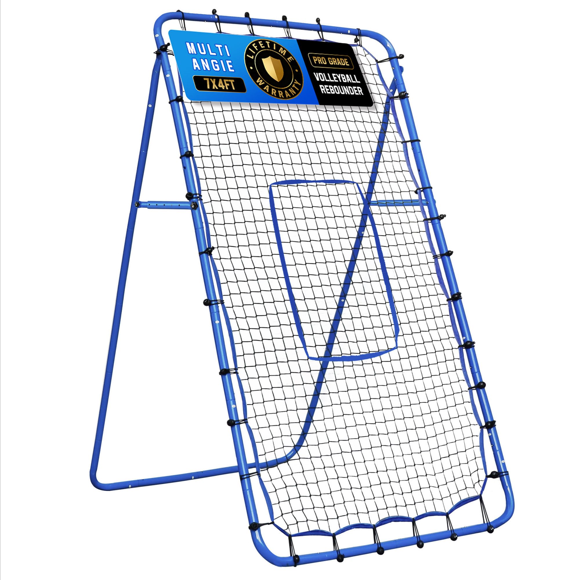 Volleyball Baseball Rebounder Net, Softball Rebounder Pitchback Net Quick Adjustments, Quick Adjustments Lacrosse Bounce Back Practice Equipment, Ideal for Outdoor Indoor and Backyard Training
