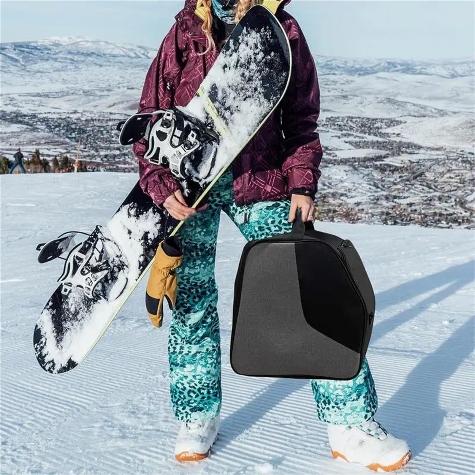 Schlittschuhtaschen Winter Schnee Ski Boot Tasche Leichte Skifahren Snowboarden Lagerung Tasche Wasserdichte Ski Helme Handschuhe Tasche Outdoor Sport Liefert Für Eislaufschuhe Und Inlineskate