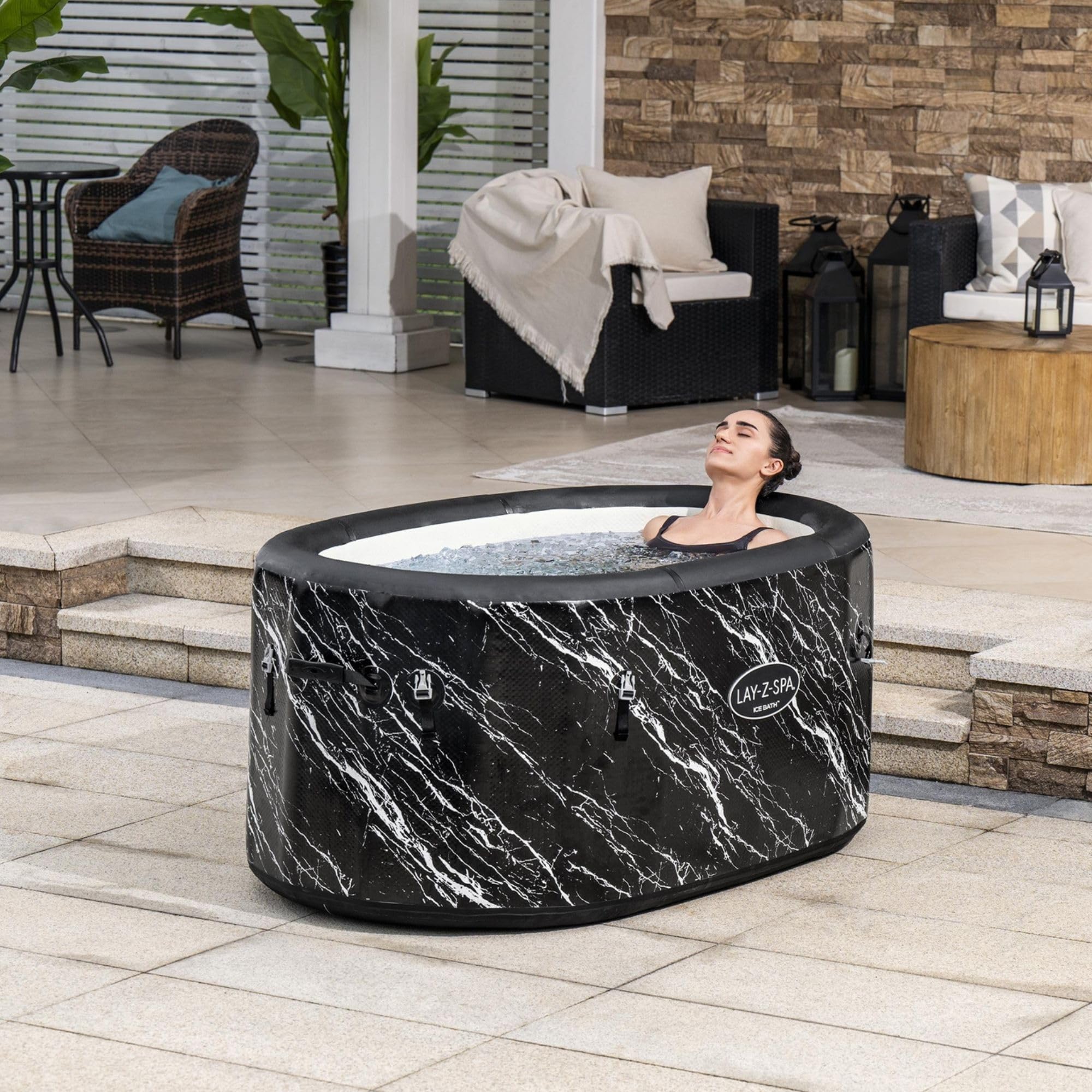 Lay-Z-SPA Glacial Dip FortiFiber - Bañera de inmersión fría (1,52 x 92 x 71 cm)
