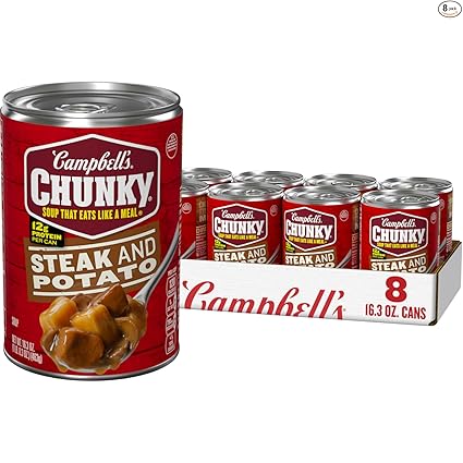 8-Pack 16.3-Oz Campbell's Chunky Soup (Steak and Potato) at Amazon ( each)