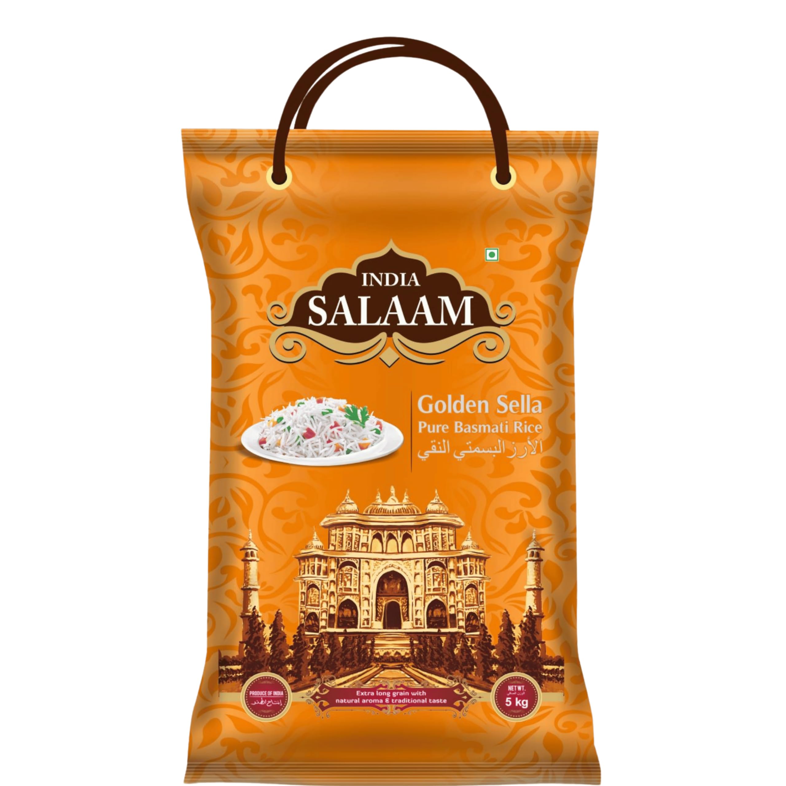 India Salam Golden Sella Basmati Rice 5Kg | For Everyday Use | Cooked Grain Upto 20mm | Gluten Free | Tasty, Non-Sticky, Rich Aroma | Best Rice for Pulao, Biryani & Party Dishes-image-17