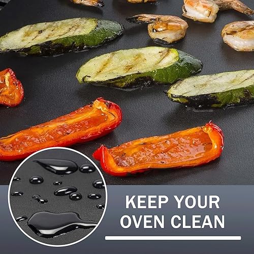 Miniatura 4 de 4 forros de horno para freidora de aire CHEFMAN de 10 cuartos de galón, tapete para hornear reutilizable compatible con accesorios multifuncionales