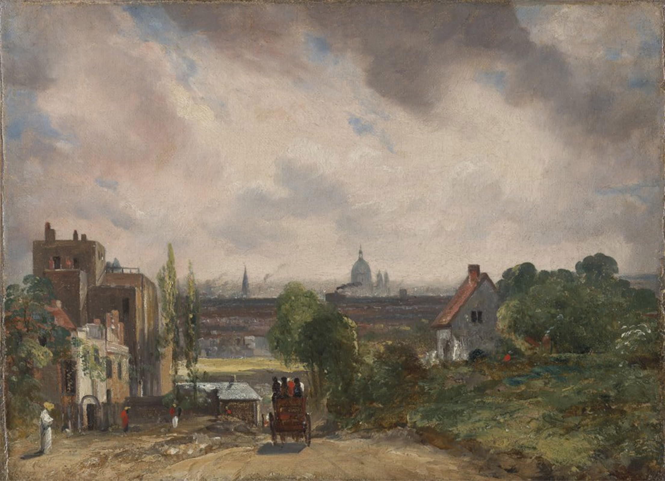ARTXLXXBN Famous Print Painting Colorful Art Print Sir Richard Steele s Cottage Hampstead by John Constable Canvas Art Decorations for Home Decor 60x90cm