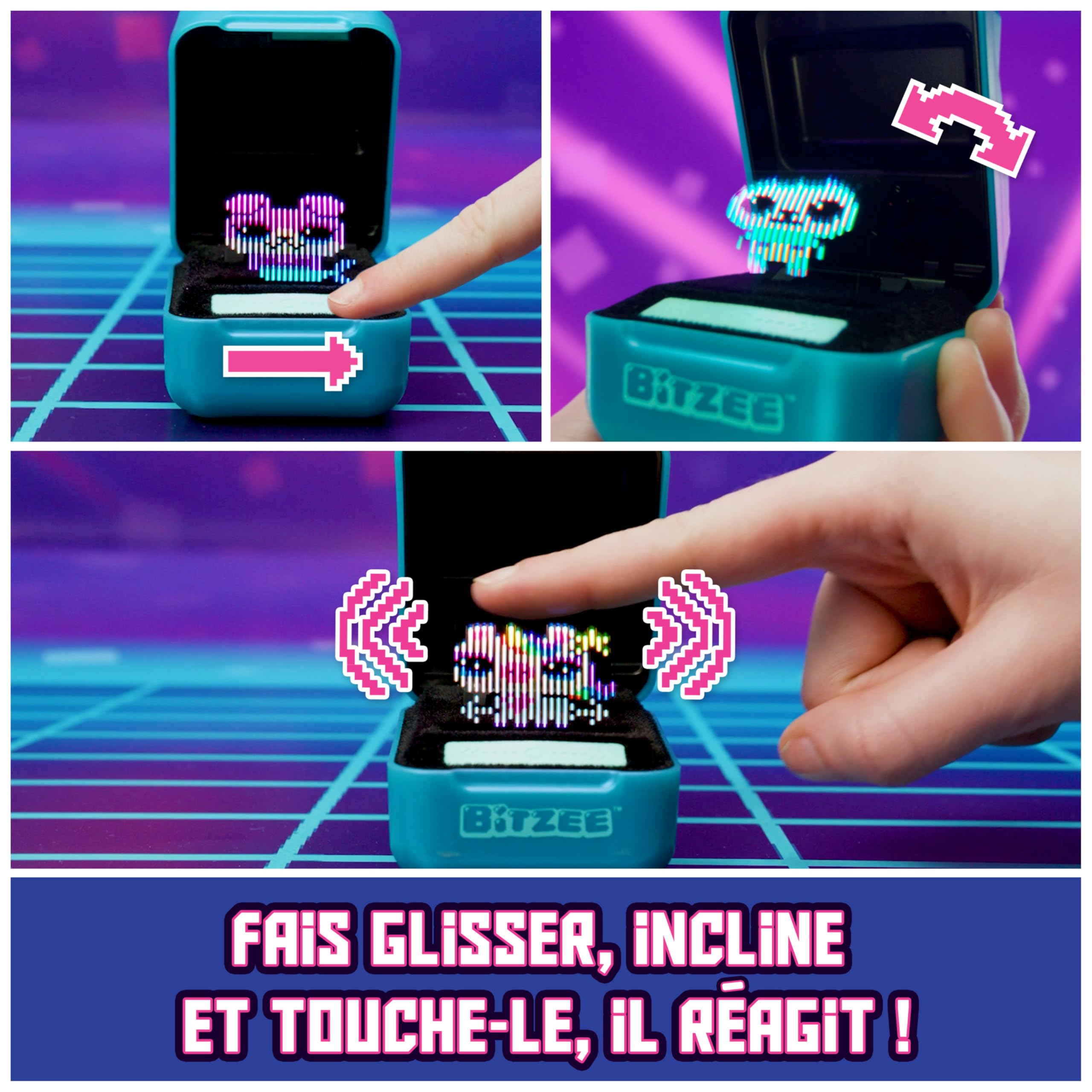Bitzee Magicals - Mon Animal Interactif Bitzee - Animal Digital 3D Que Vous Pouvez Vraiment Toucher - Boîtier Electronique 20 Animaux Interactifs - Sons Réactions Et Jeux - Jeu pour Enfant 5 et +