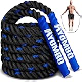Jump Rope, Weighted Jump Rope for Fitness, Heavy Jump Ropes for Men Women Kids, Battle Skipping Ropes for Exercise, Suitable for Boxing, Cardio, Training Muscle Speed Home Gym Workout Equipment