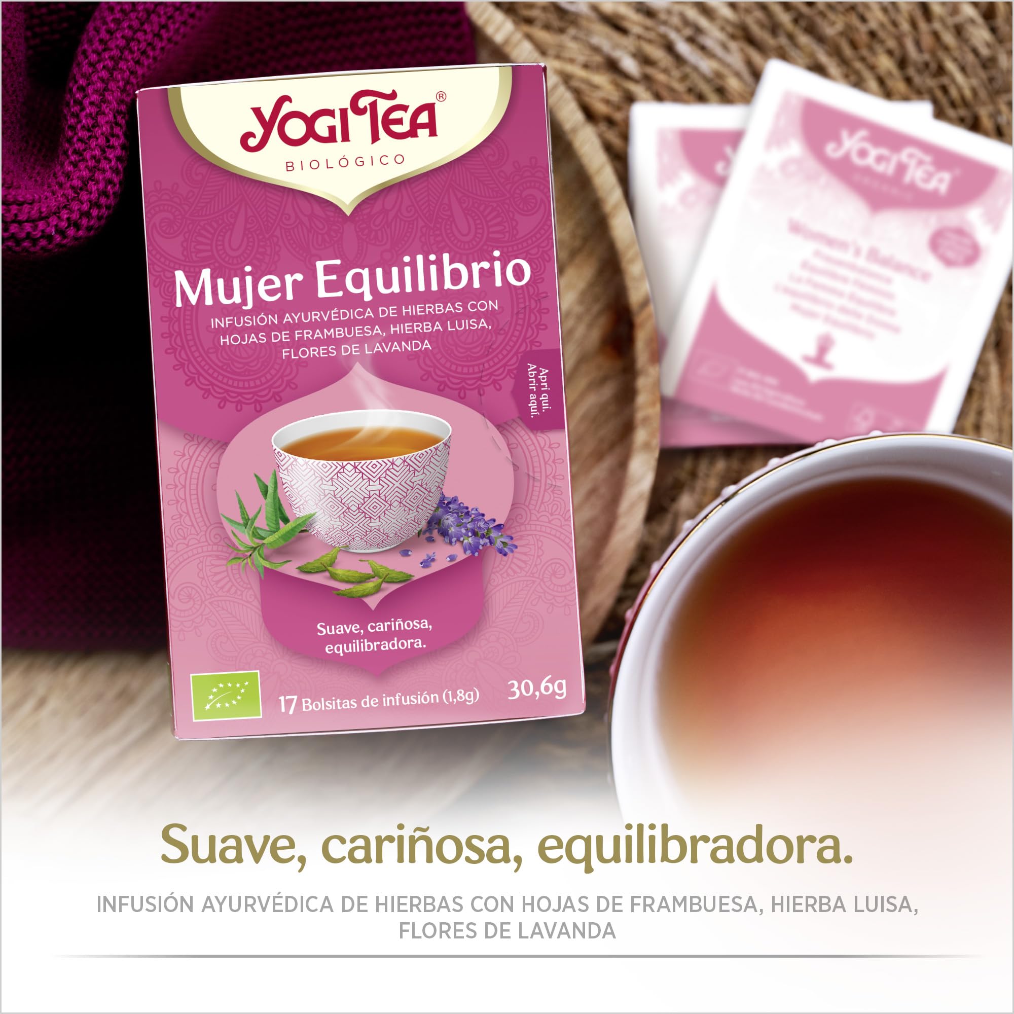 Yogi Tea Mujer Equilibrio - Paquete de 6 x 17 Sobres - Total: 102 Sobres
