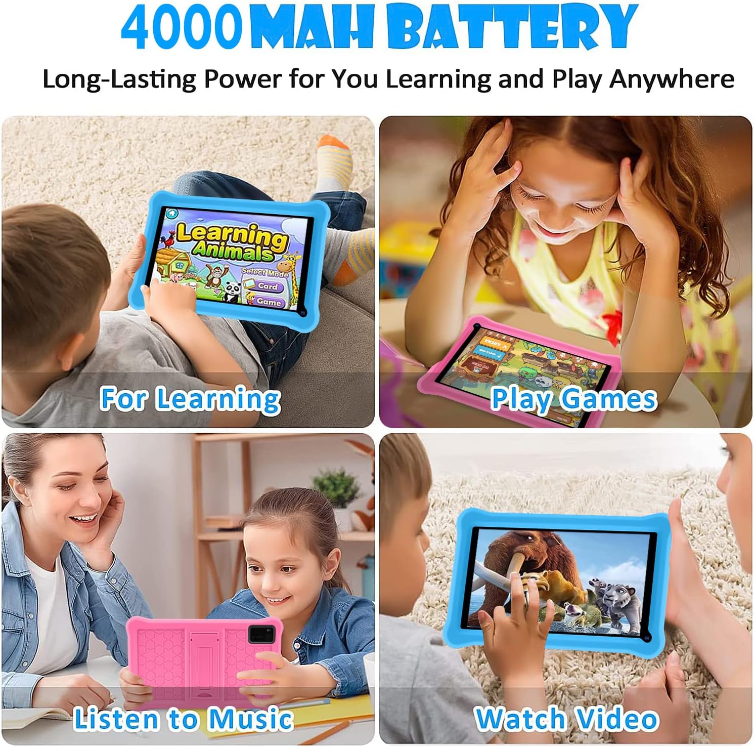 SANNUO Tablet per Bambini 7 Pollici, Android 11 Tablet, 3GB RAM 32GB ROM(128GB Espandibili) con Controllo Parentale, WiFi, Bluetooth, App preinstallate per Kids Tablet PC con Custodia (Blu) SANNUO Tablet per Bambini 7 Pollici, Android 11 Tablet, 3GB RAM 32GB ROM(128GB Espandibili) con Controllo Parentale, WiFi, Bluetooth, App preinstallate per Kids Tablet PC con Custodia (Blu)