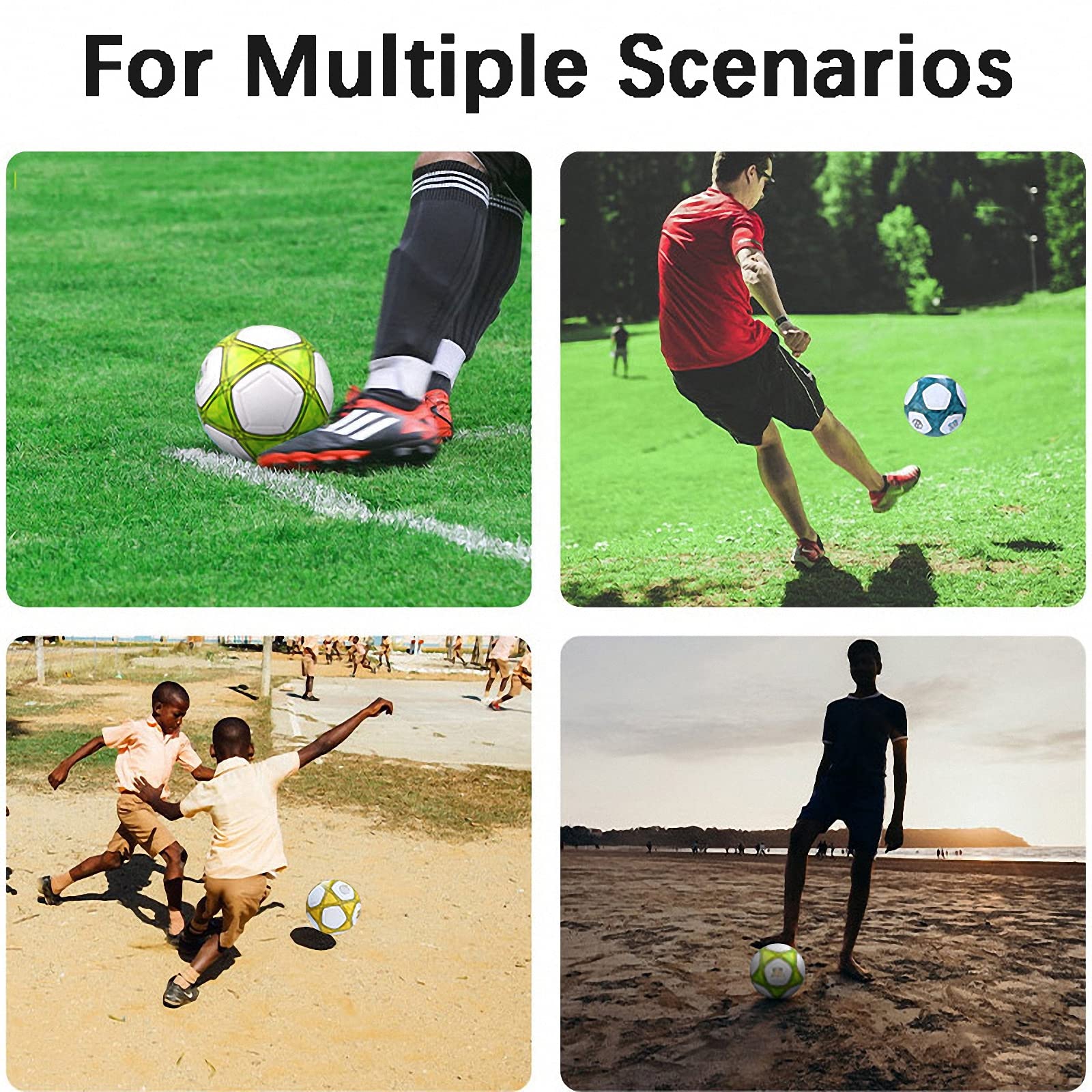 Balón de fútbol Infantil tamaño 3/4/5 con Bomba,Especial para Juegos de Entrenamiento de Adultos,Pelota de Entrenamiento de Rendimiento competitivo Juvenil al Aire Libre