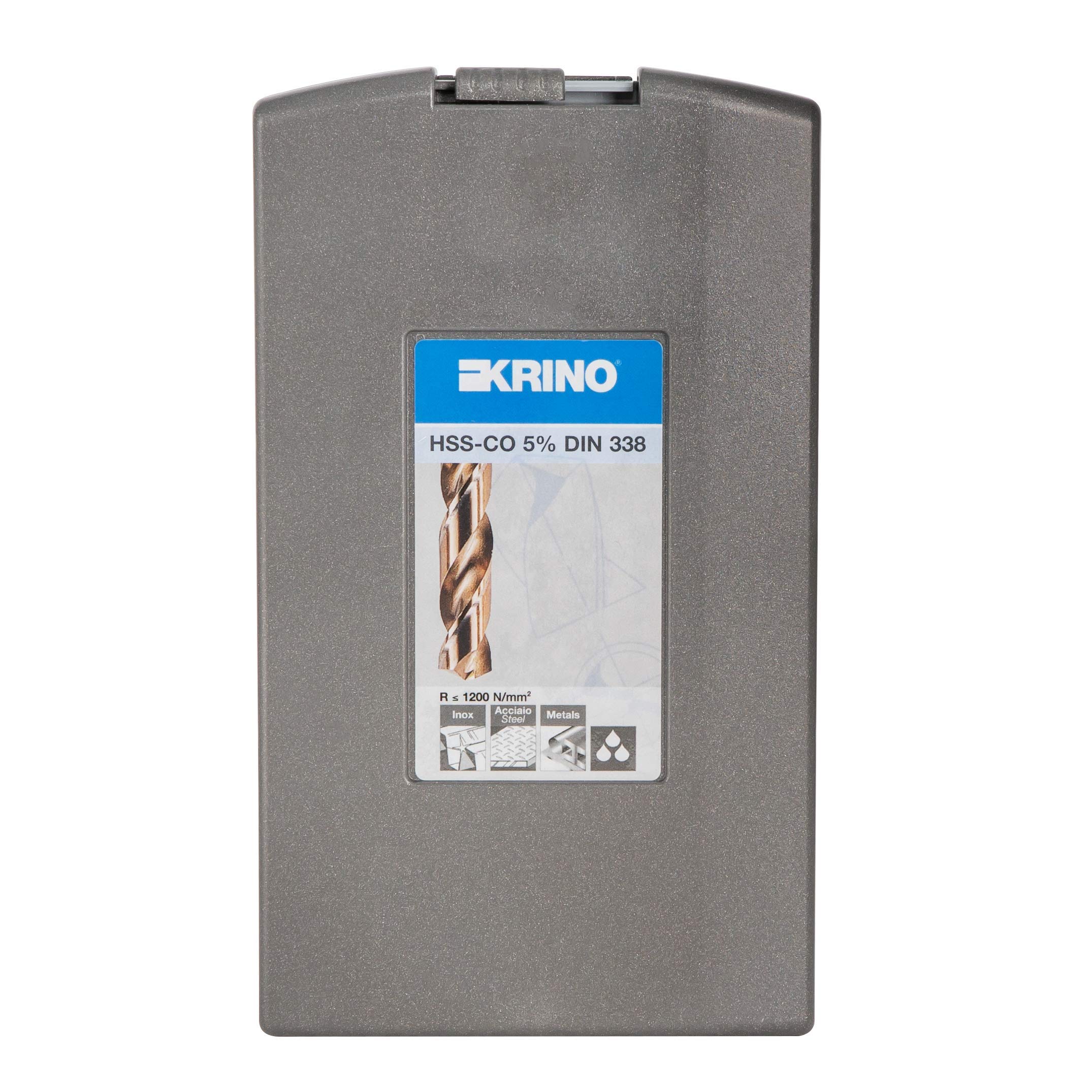 Krino 01155302 - HSS-CO Set Punte Rettificate In Cobalto Per Acciaio Inox - 25 Pezzi