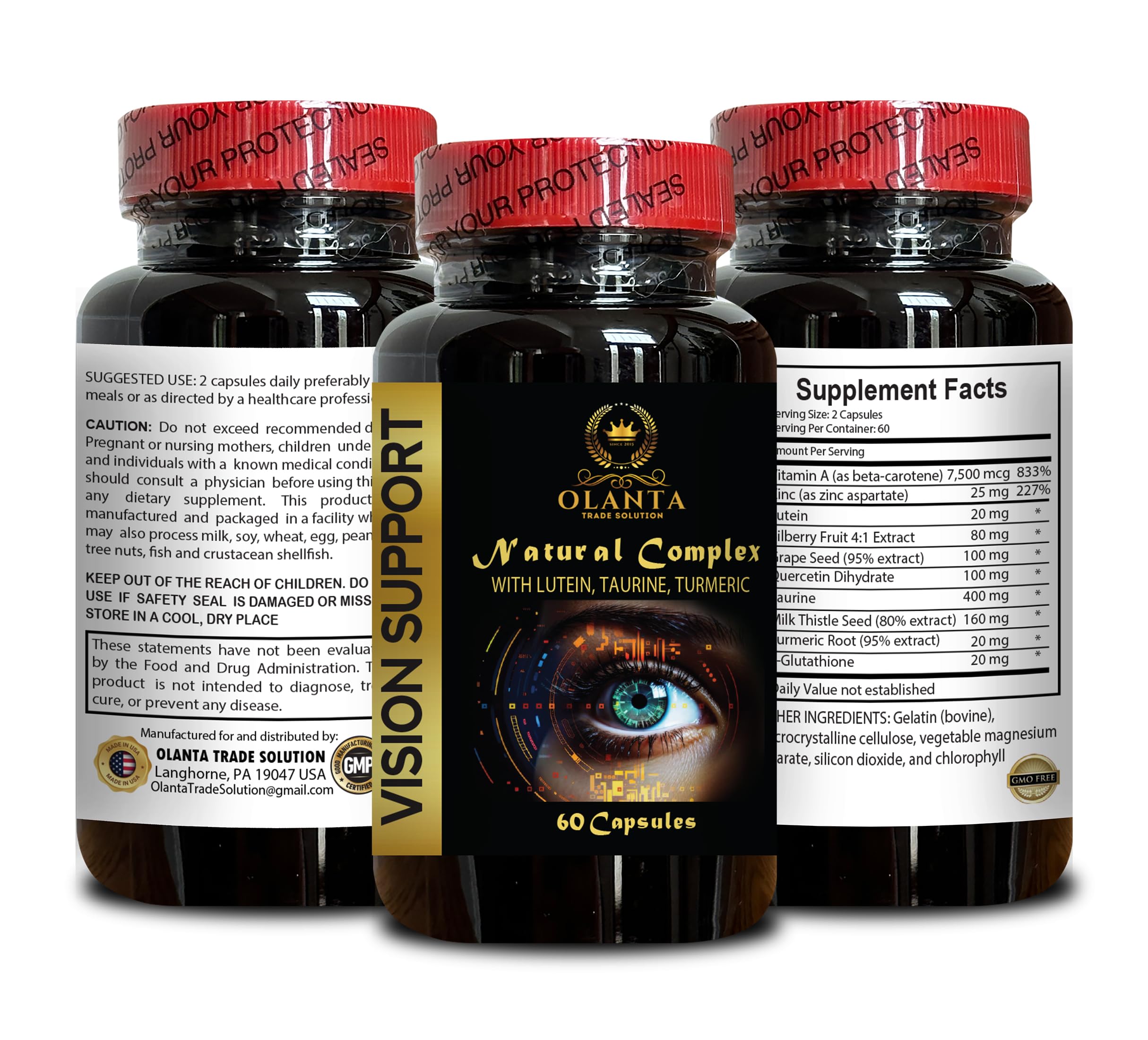 glutathione eye health benefits Amazon.com: Antioxidant Protection and Eye Wellness - VISION SUPPORT  NATURAL COMPLEX