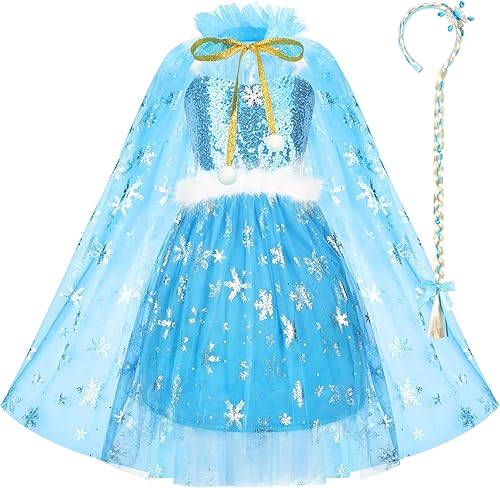 Miniatura 2 de Fedio Ropa de vestir para niñas pequeñas, disfraz de princesa para niñas de 3 a 6 años