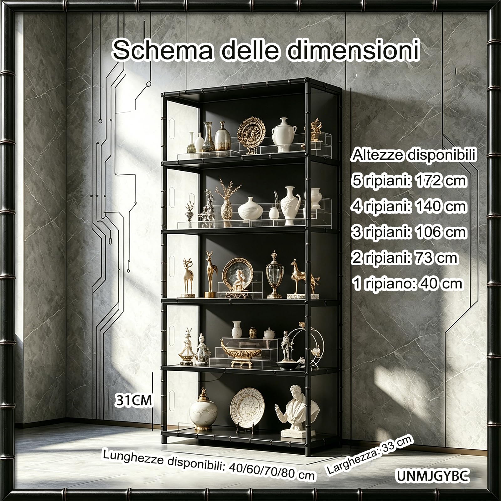 Vetrinette trasparenti con protezione antipolvere, struttura robusta a ripiani multipli, perfette per collezioni, accessori gaming e arredamento moderno domestico(viola, a un piano, 60 x 33 x 40 cm)