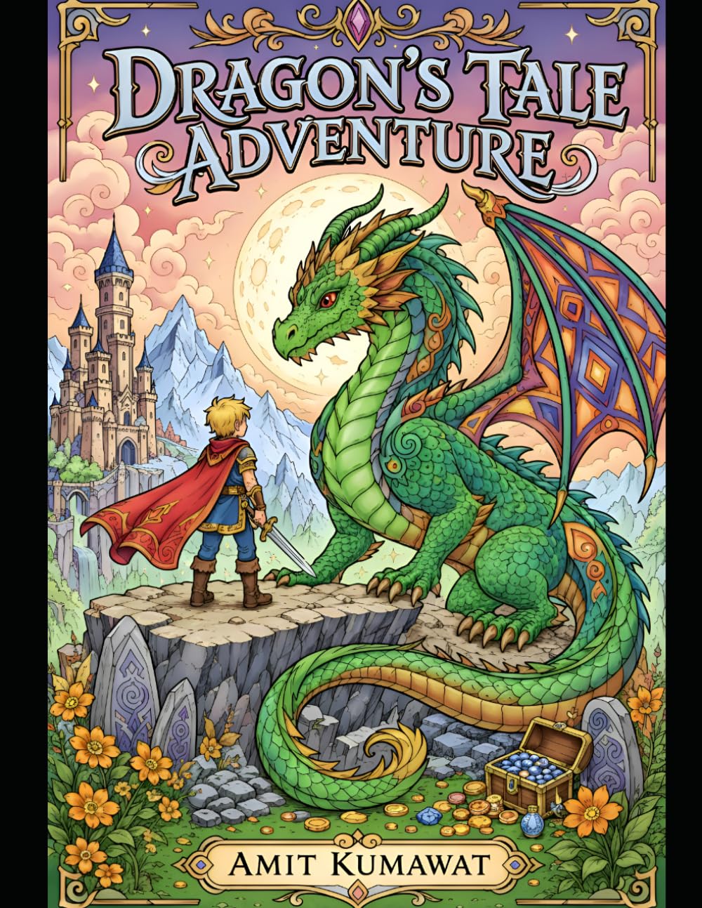 Dragon Tales Adventure Coloring Book 2: Epic Dragons, Magical Kingdoms, Brave Heroes, Castles, Treasure Quests & Fantasy Coloring Pages for Kids Ages 8-15