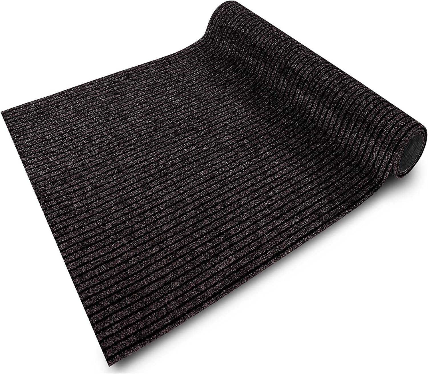 KARAT Tapis de Cuisine Granada - coupé sur Mesure - Largeur : 80 cm - antidérapant et Isolant sonore (Brun, 80 x 400 cm)