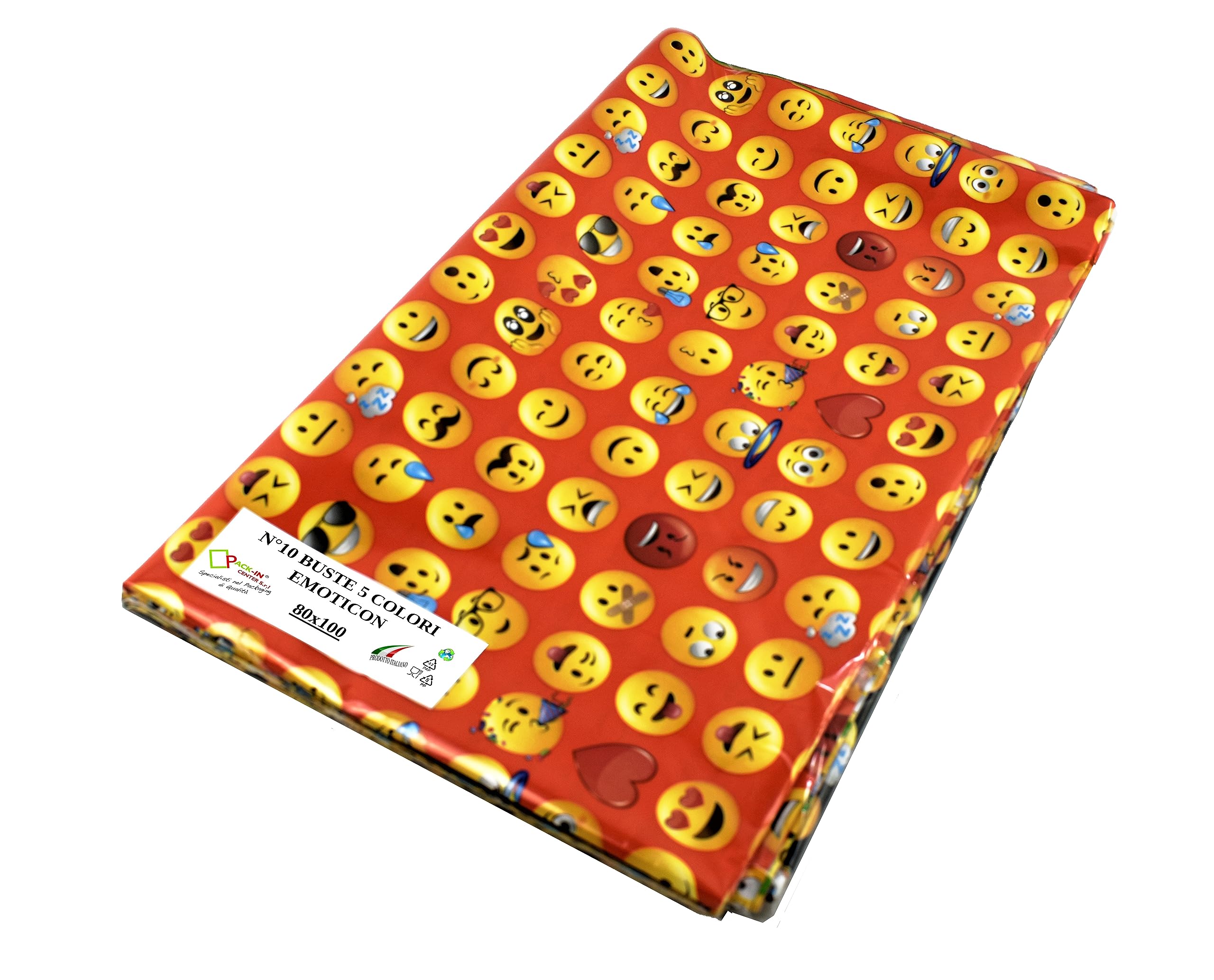 Buste Regalo Perla Orsetti, 25x38+3,5 Cm, 100 Pezzi, Colori Assortiti Con Striscia Adesiva - 2