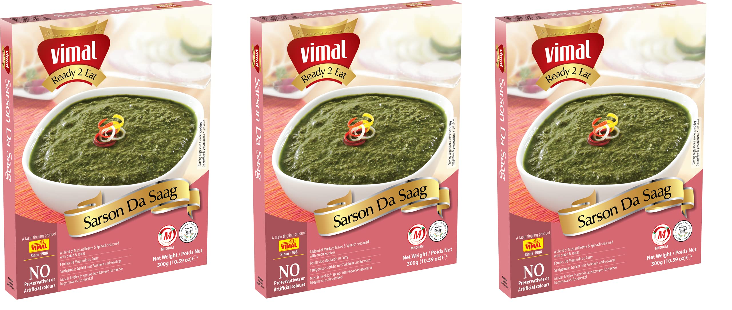 See full amazon price history chart for VIMAL Ready to Eat Sarson Da Saag Instant Mix Vegetarian with No Added Preservative and Colours - 300g Pack of 3 VIMAL Ready to Eat Sarson Da Saag Instant Mix Vegetarian with No Added Preservative and Colours - 300g Pack of 3 (B0992115GL) Amazon Price History, Amazon Price Tracker