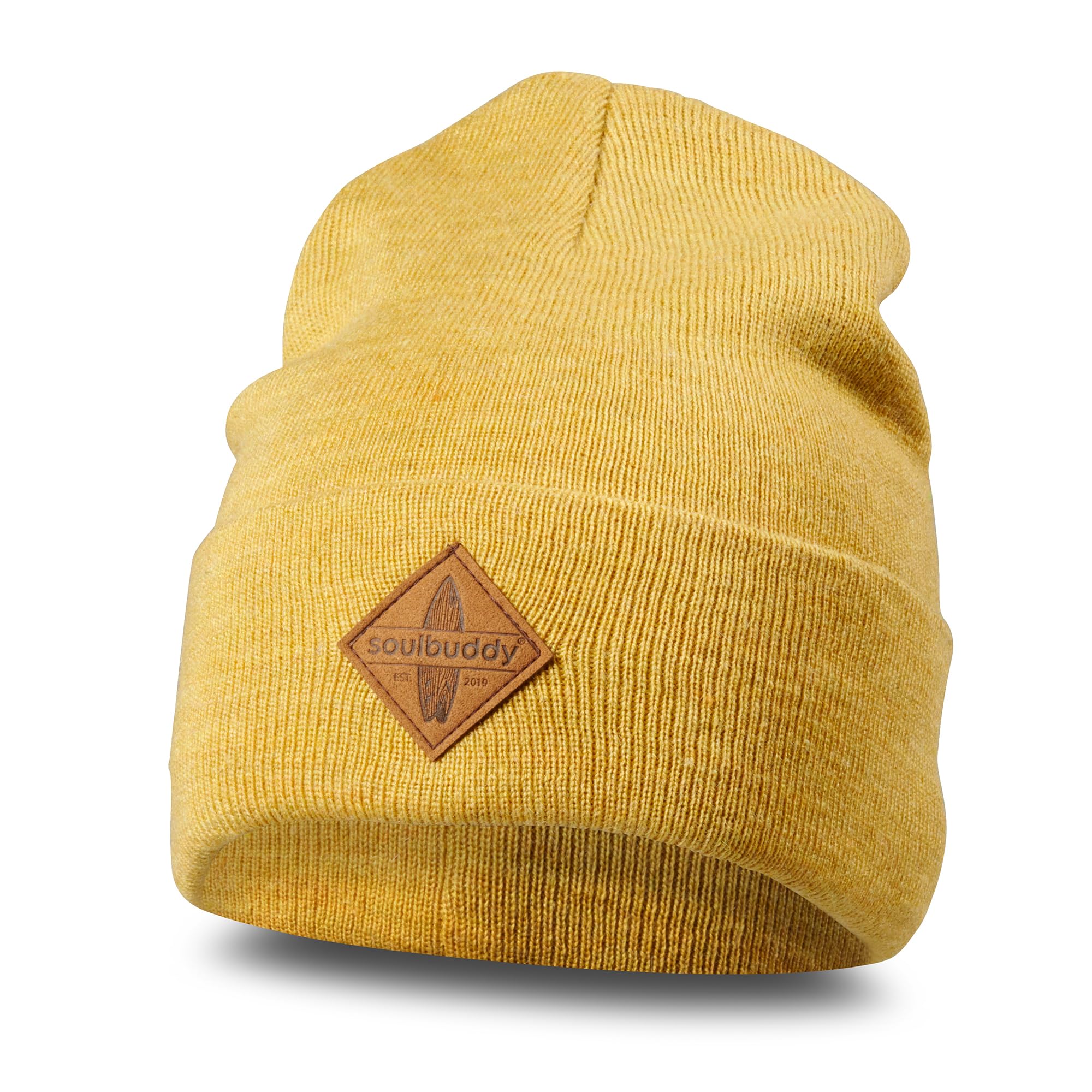 Soulbuddy Beanie für Kinder, stylische Strickmütze für Kleinkinder, 3 Größen verfügbar (S, M & L), warme Wintermütze für Jungen und Mädchen