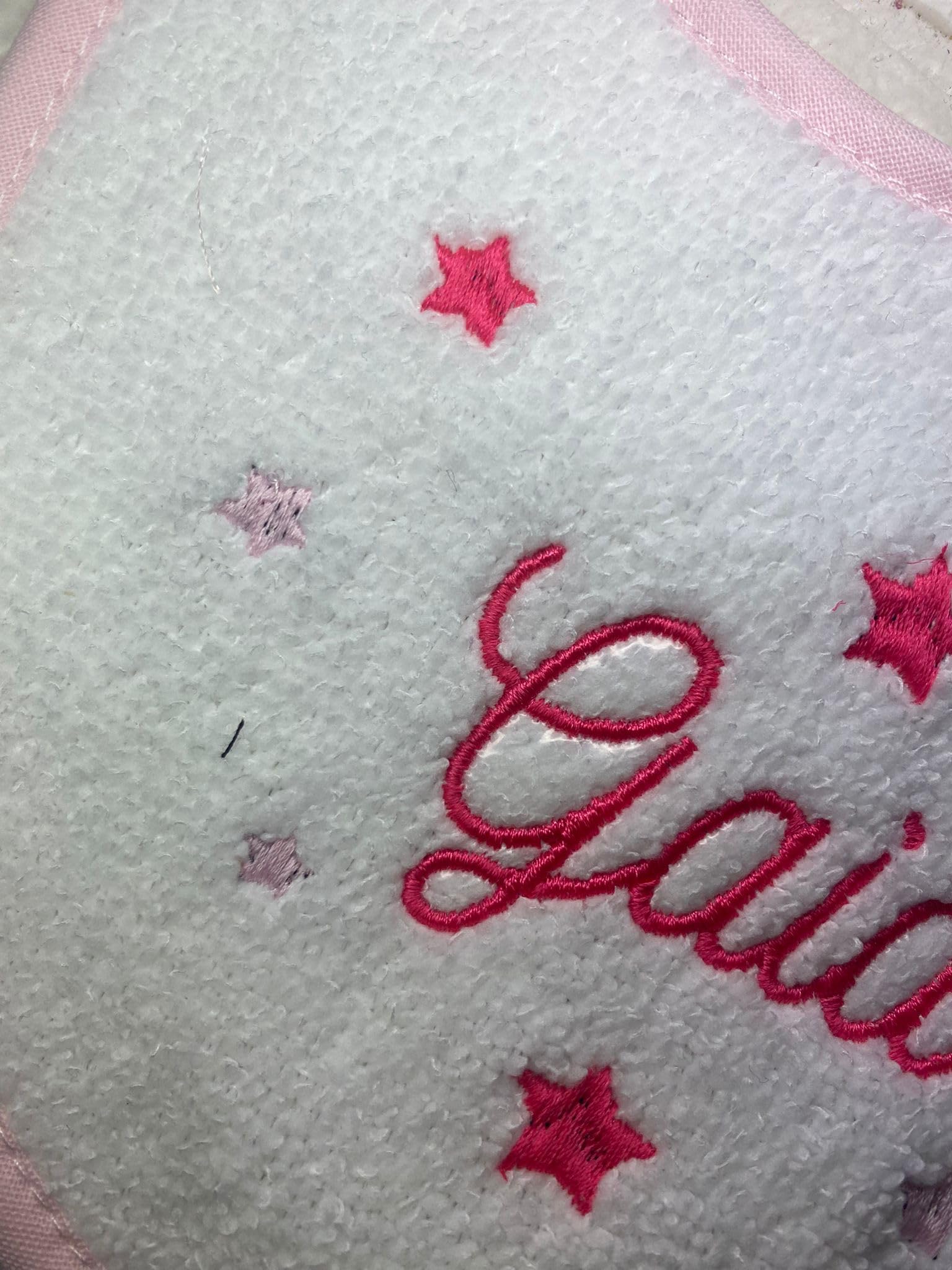 Bavetta Bavaglino Neonato Personalizzato 100% Cotone Made In Italy