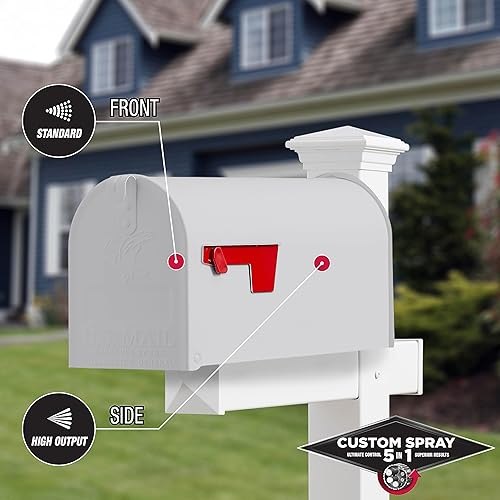 Vista 239 de Rust-Oleum 376885 Pintura en aerosol 5 en 1 personalizada para prevención del óxido, 12 onzas, transparente brillante