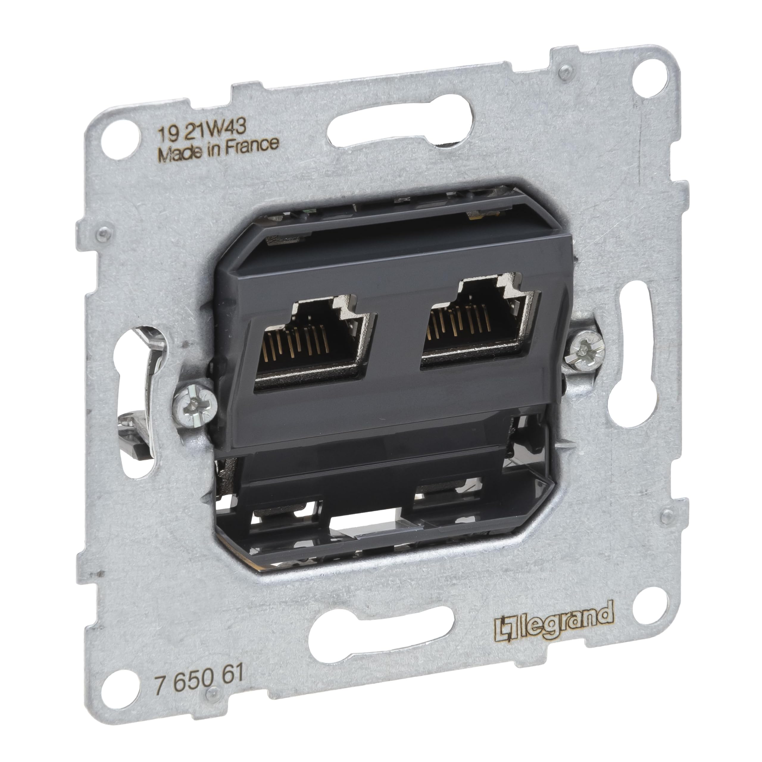 LEGRAND, SEANO 765061 Data Socket 2 x RJ45 Insert Category 6A UTP Unshielded