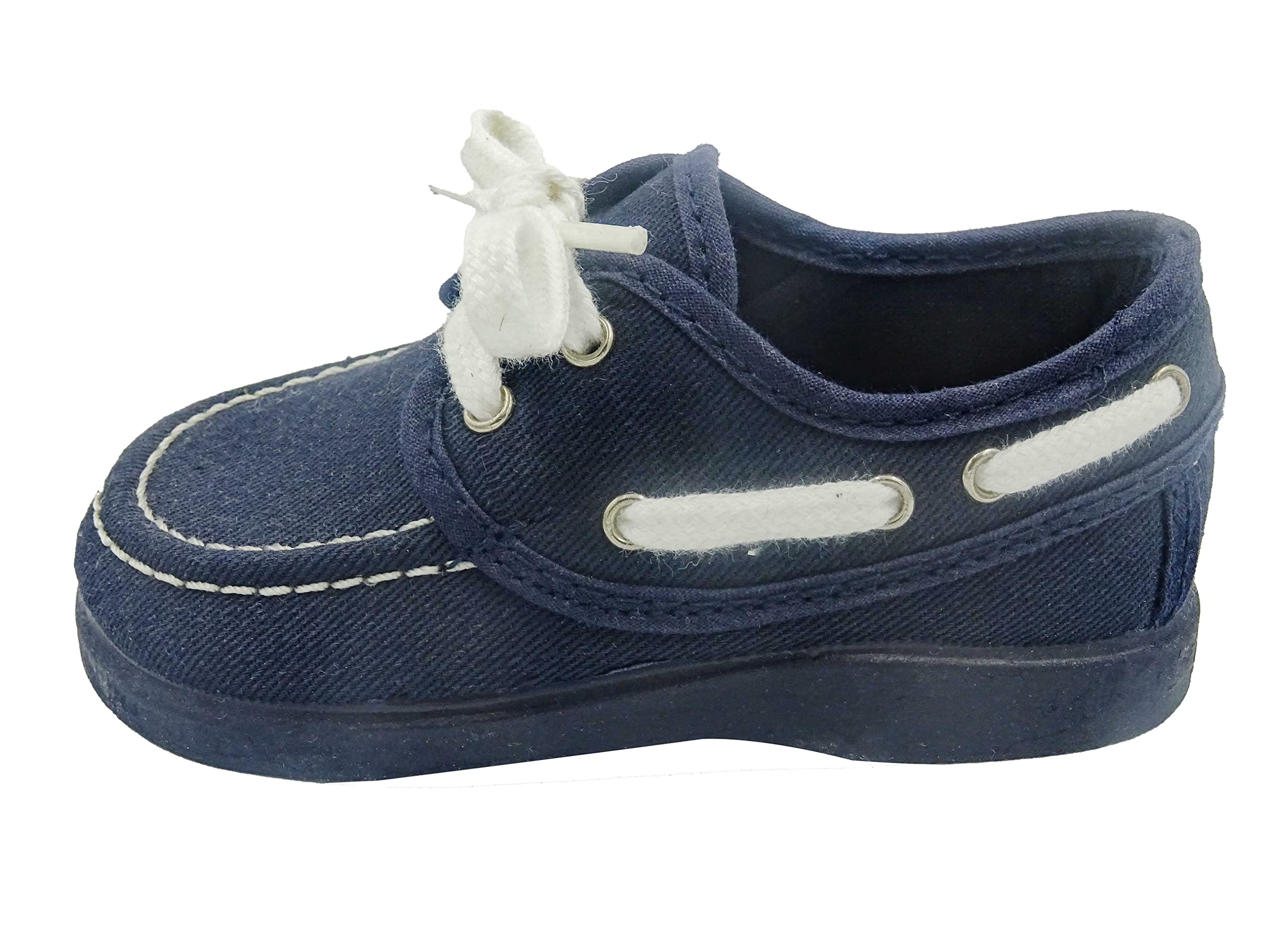 náutico para niño de Lona con Cordones Blancos Bebé niño