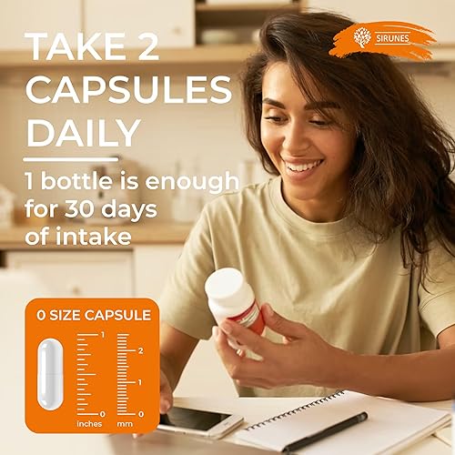 Miniatura 4 de SIRUNES Berberine100 Cápsulas Ceilán Canela y Cúrcuma - Suplemento dietético Berberina HCL para hombres y mujeres - Berberina sin OMG, refuerzo del