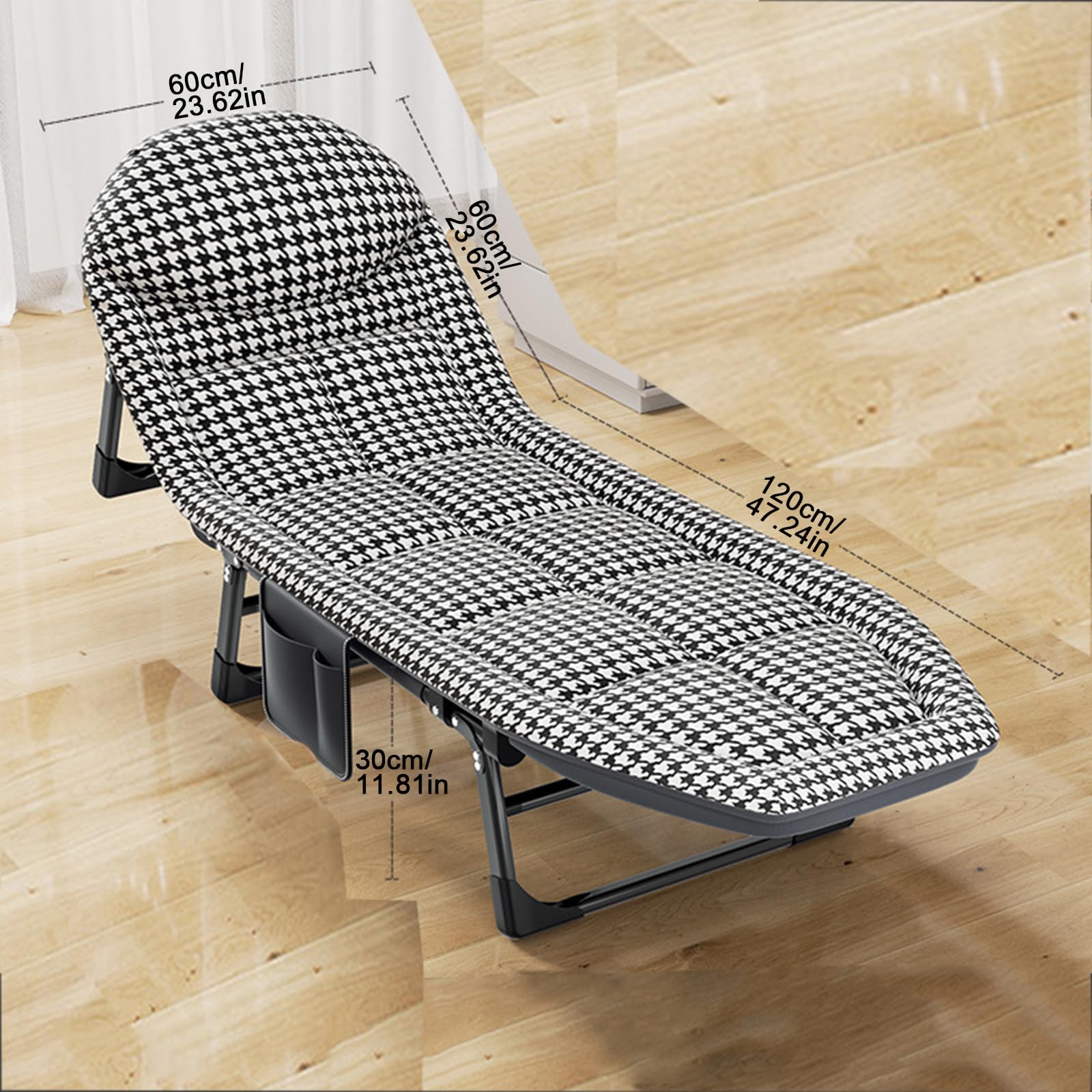 ZTGL Plaid,180x60cm, Campingbett, Feldbett Klappbar, Faltbar Gästebett, Stabile Faltbar Betten, Campingliege, Stabil Tragbar Klappbett, Liegestuhl für Garten mit Auflage