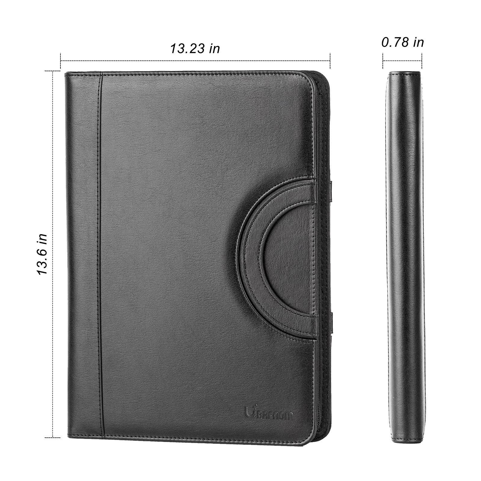 Buy UBAFNOM Padfolio Portfolio Binder Vegan Leather Business