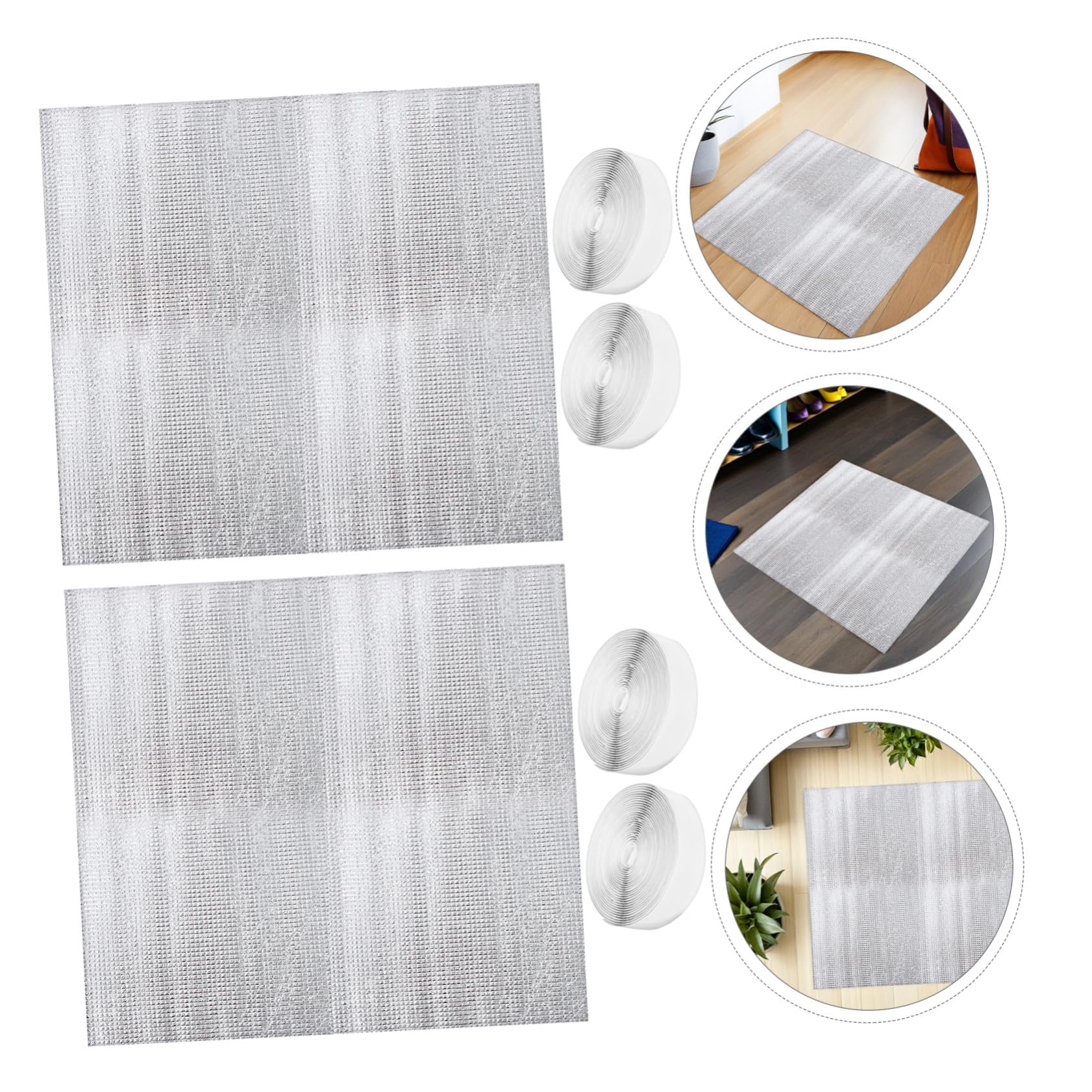 SOIMISS 2sets Coperture Isolate per Ventilatore da Soffitta Guarnizione per Prese d Aria del Sottotetto Copertura per Botola da Soffitta Barriera Termica per Isolamento Domestico Argento