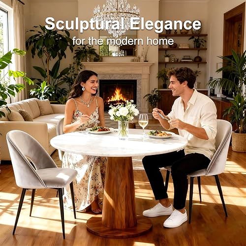 Miniatura 3 de Juego de 4 sillas de comedor, sillas de comedor tapizadas de terciopelo de madera, silla de cocina moderna minimalista con respaldo curvado