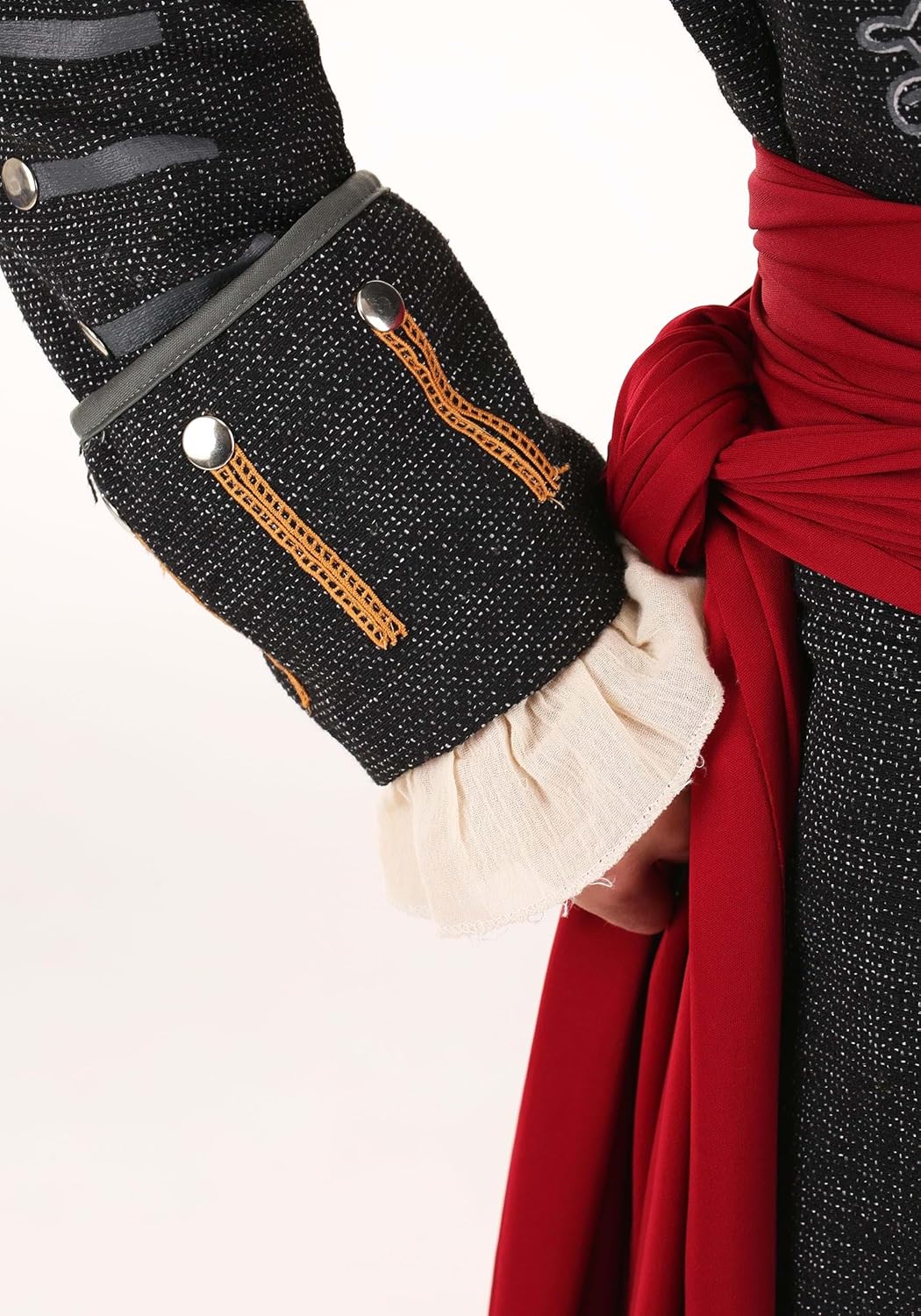 Fun Costumes Adult Blackbeard Pirate Costume Mens, Black High Seas Swashbuckler Captain Halloween Outfit - Image 6