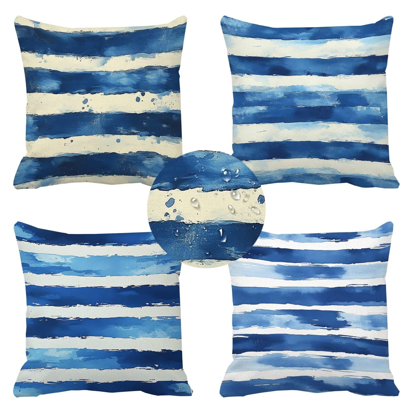 Housse de coussin extérieur imperméable 35x35 cm pour décorer votre salon de jardin