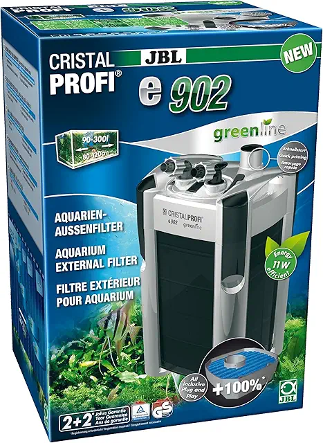 Filtre extérieur JBL CristalProfi E902 pour aquarium 300L - Eau propre et saine