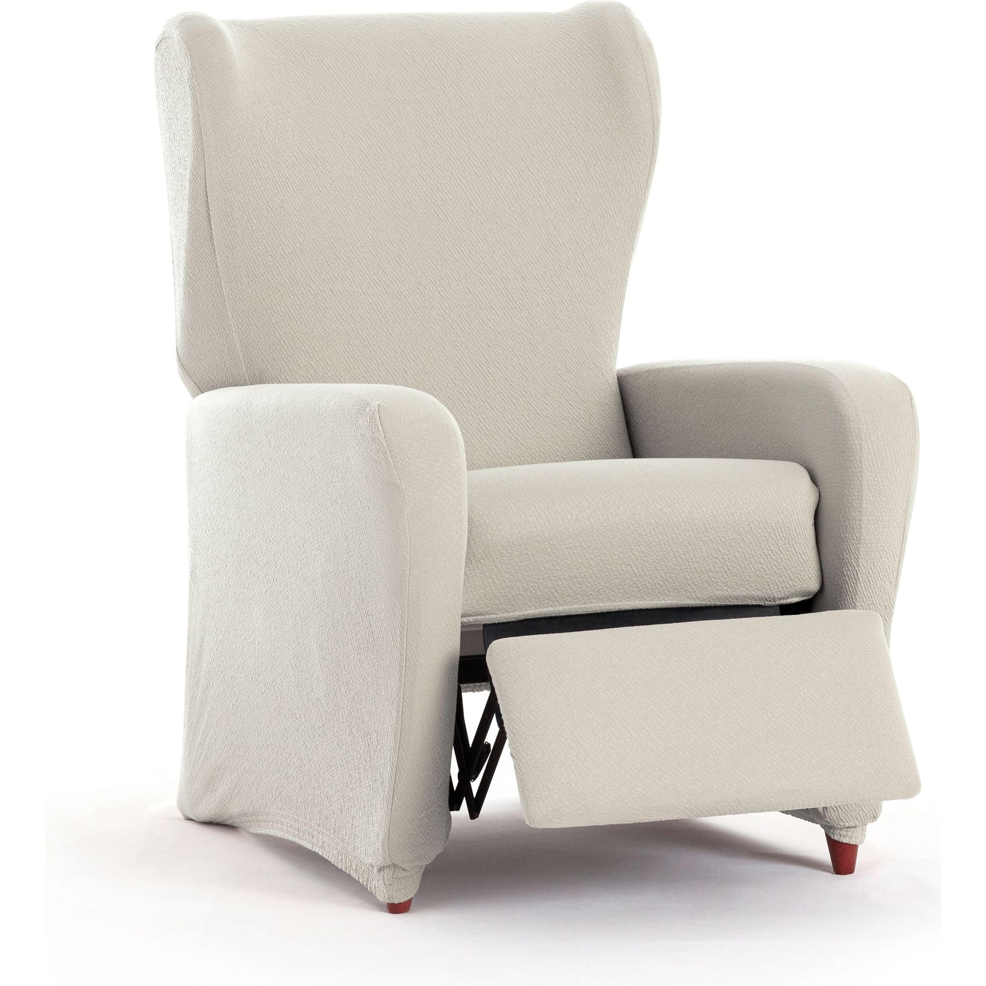 ECOMMERC3 | 4-Piece Bi-Elastic Relax Armchair Cover, Full Protection Against Wear – Ecru Armchair Cover Breathable and Easy to Place, Upholstered Appearance