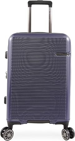 review Brookstone Luggage Nelson Spinner Suitcase, Navy, Carry-On