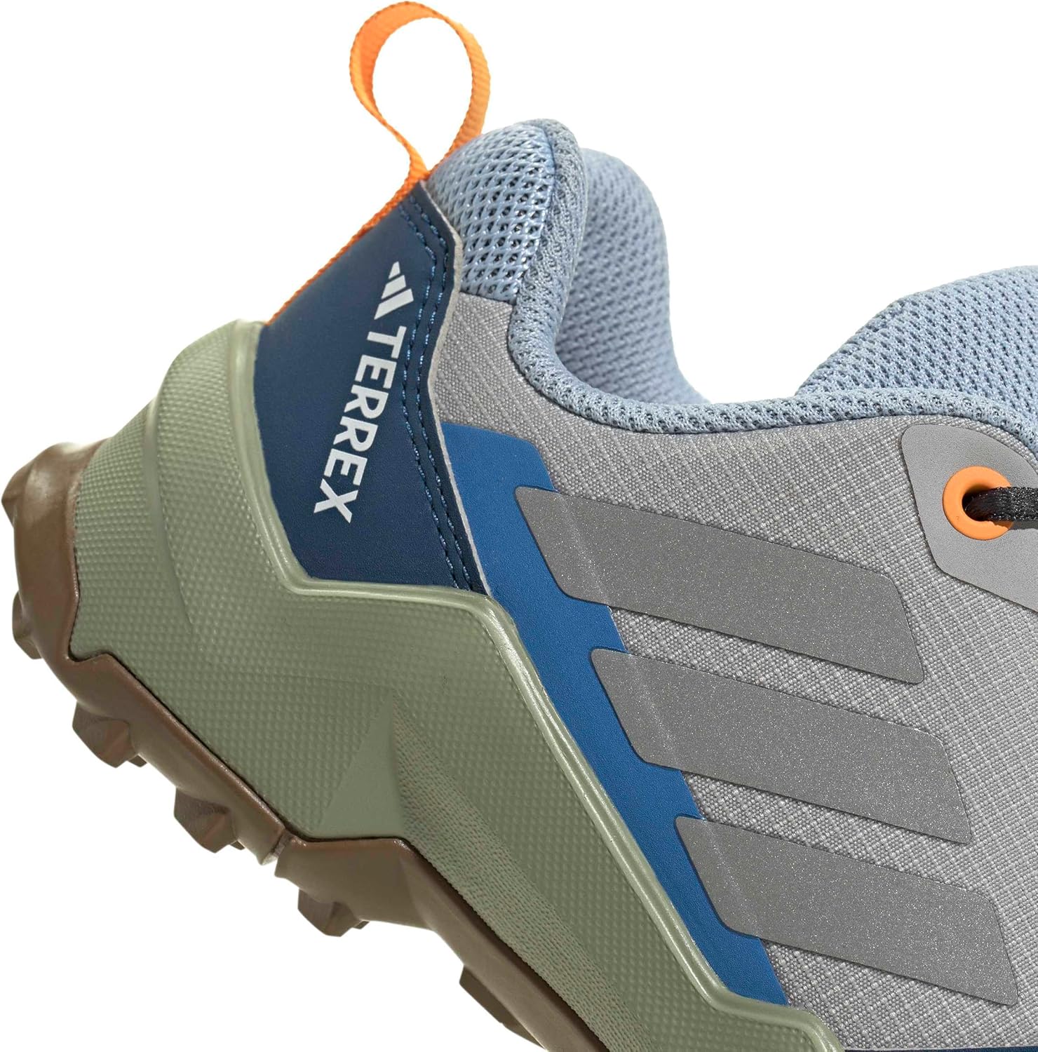 adidas Unisex Terrex AX4R Endless Ripstop Low Top Hiking Shoes (Little Kid/Big Kid) Grey/Reflective Silver/Glow Blue 11 Medium