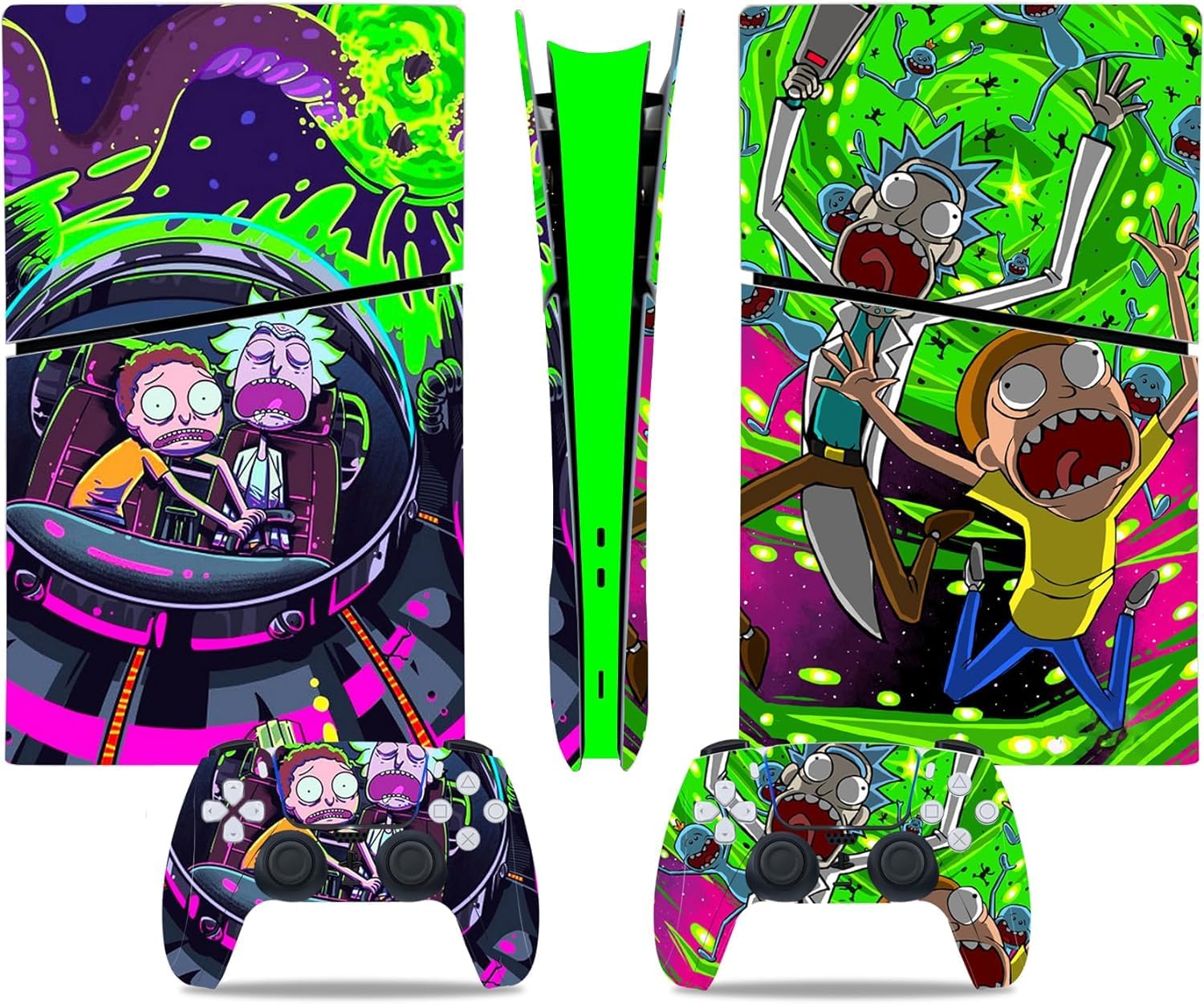 ps5 Slim Skin for PlayStation 5 Slim, Premium 3M Vinyl Cover Skins Wraps Set for PlayStation 5 Slim Disc Edition and Controller Stickers/1AA Toy Review India (Iknoor World )
