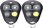 KeylessOption Keyless Entry Remote Starter Car Key Fob Alarm for Aftermarket Viper Automate EZSDEI474V 474V (Pack of 2)