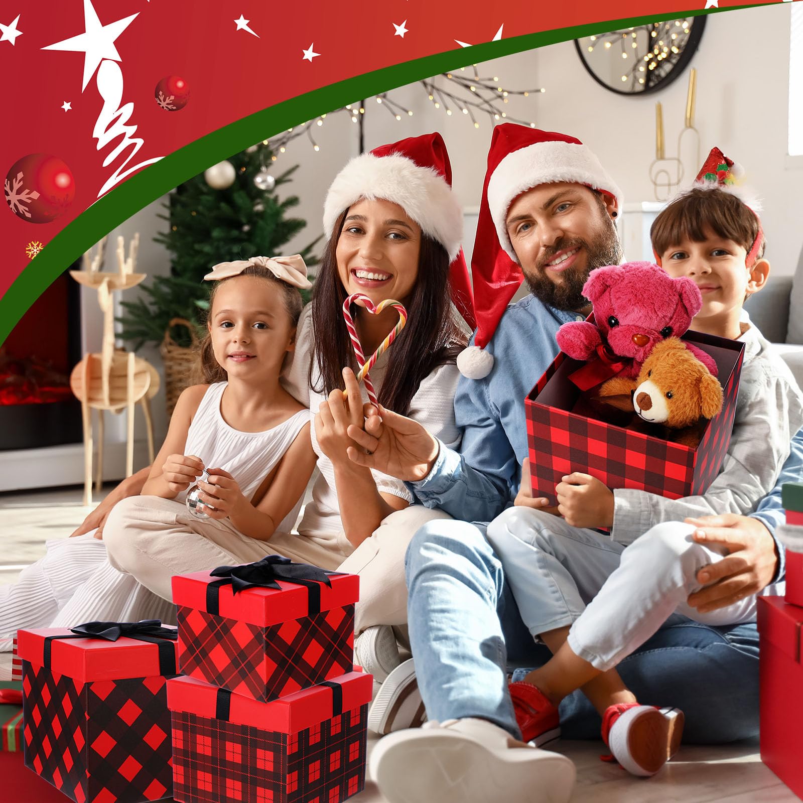 Amazon.co.jp: TaoBary クリスマス入れ子ギフトボックス クリスマス