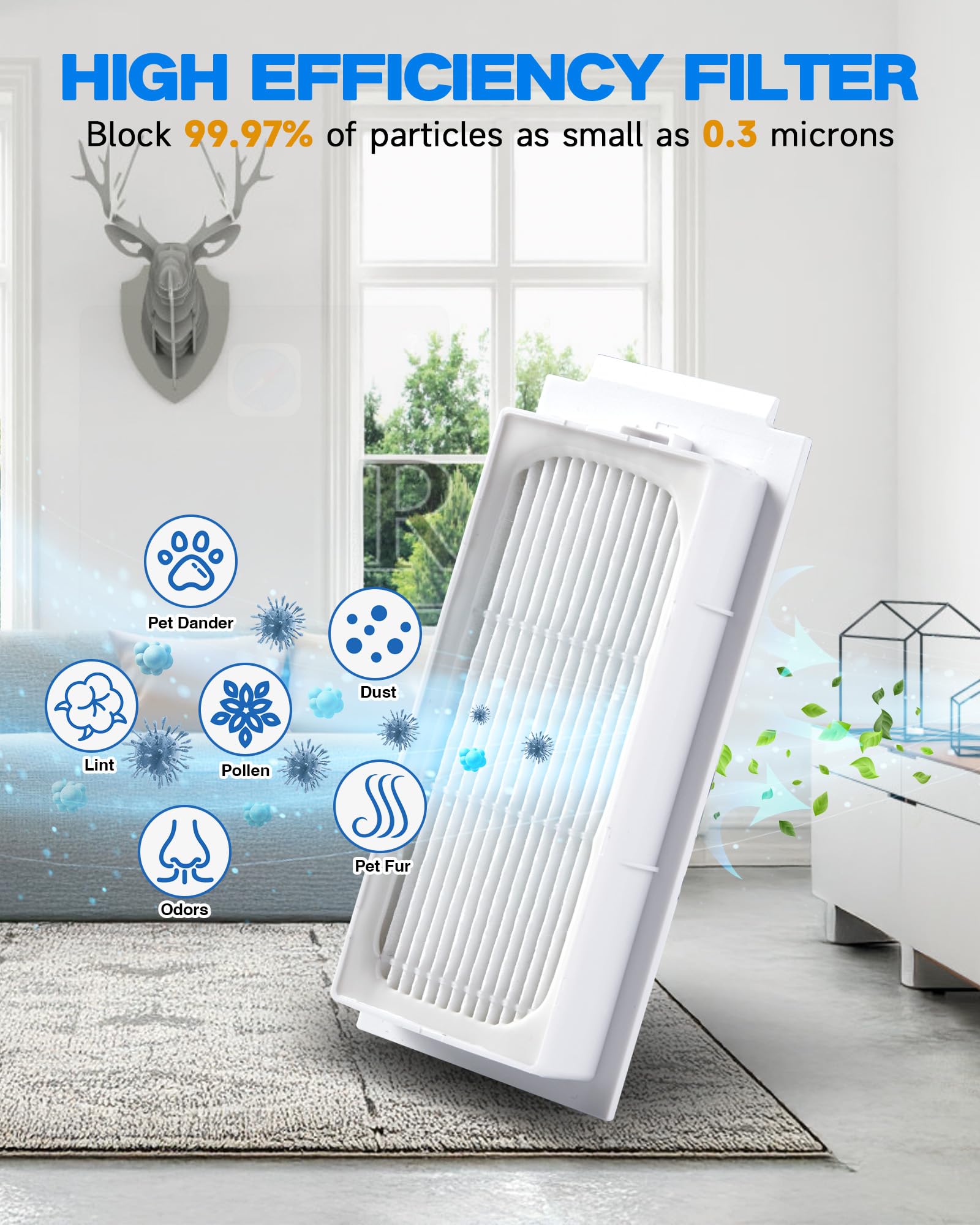 19 Pezzi Accessori per ECOVACS T30 Omni/ T30 PRO Omni Robot Aspirapolvere, Kit di Ricambio con 2 Spazzole Principali, 4 Filtri, 6 Spazzole Laterali, 6 Panni Pulizia, 1 Spazzola di Pulizia
