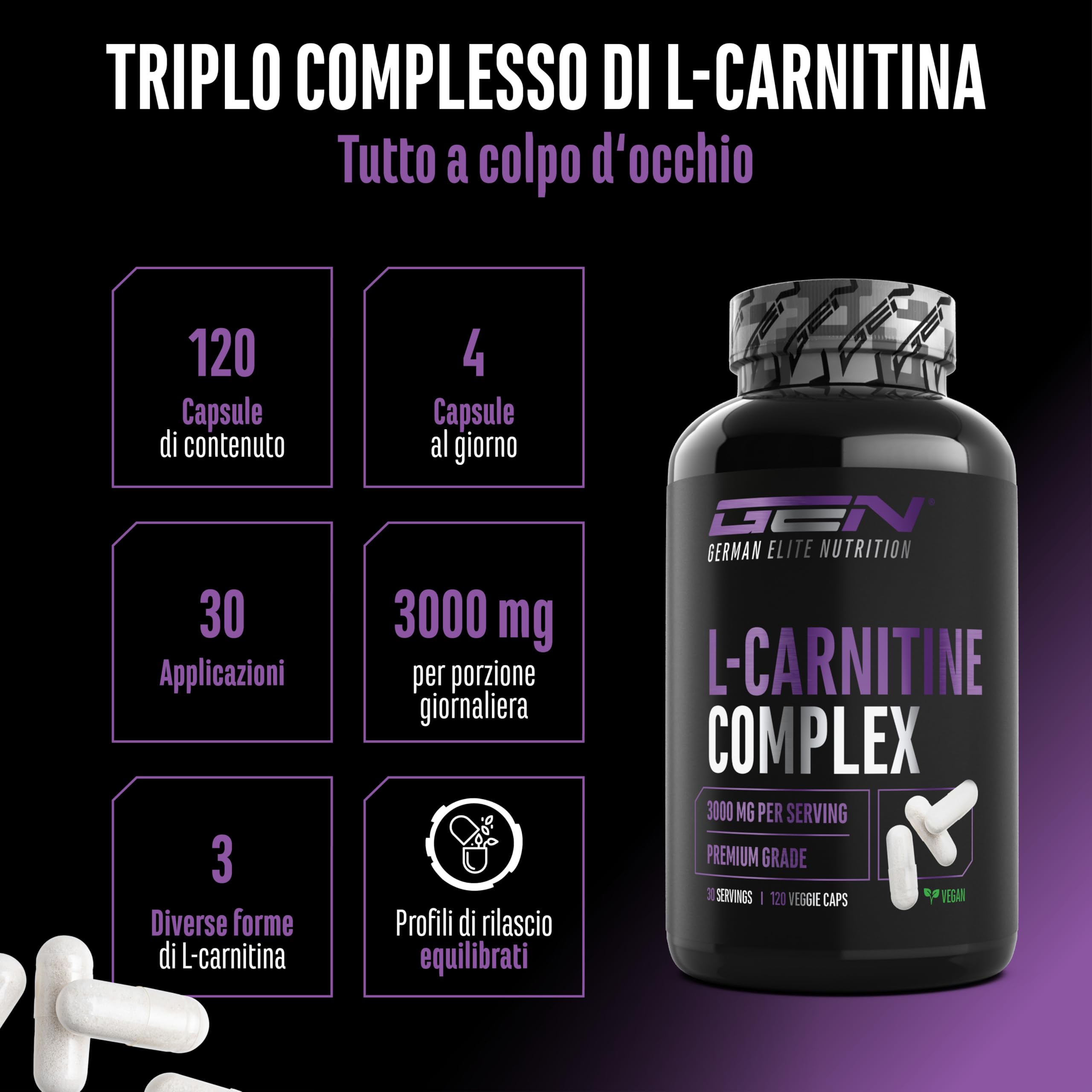 prokal con l carnitina PROLABS Carnitina 90 Compresse L-Carnitina Tartrato da 1 gr 1000 mg