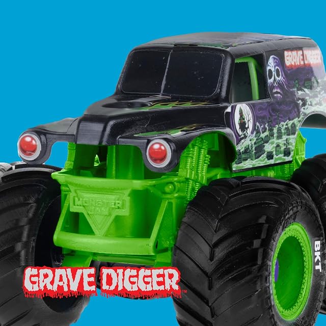 Foto 4 de 7 de MonsterJam Mechanix - Vehículo a Escala 1:32 con Piezas Desmontables, Incluye Destornillador y 4 Ruedas…