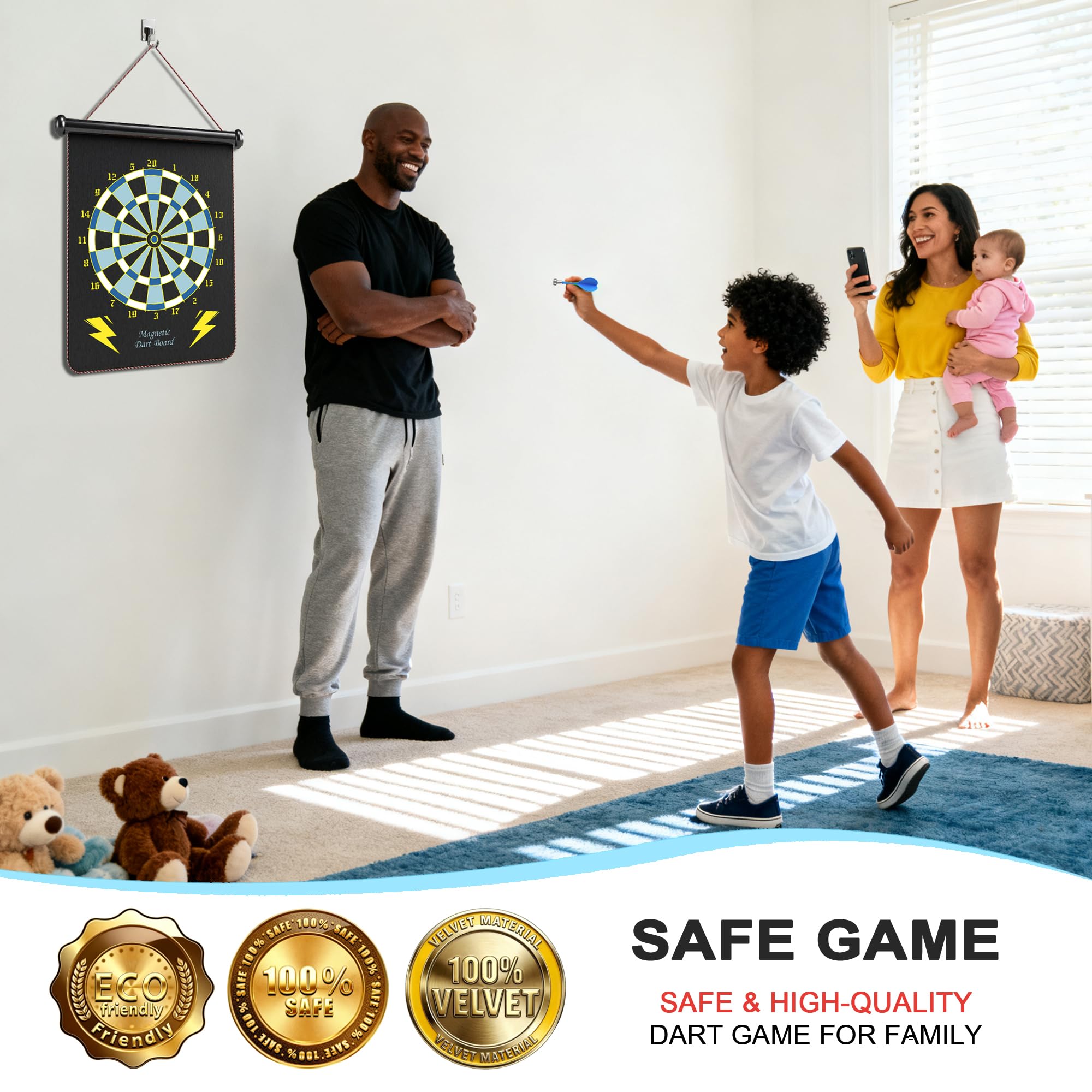 Gifts for 6 7 8 9 10 11 12 13 14 15 16 Years Old Girl Boys, Outdoor Games Activities Toys for Kids 8-12, Magnetic Dart Board, Teen Gift Ideas for Christmas, Birthday