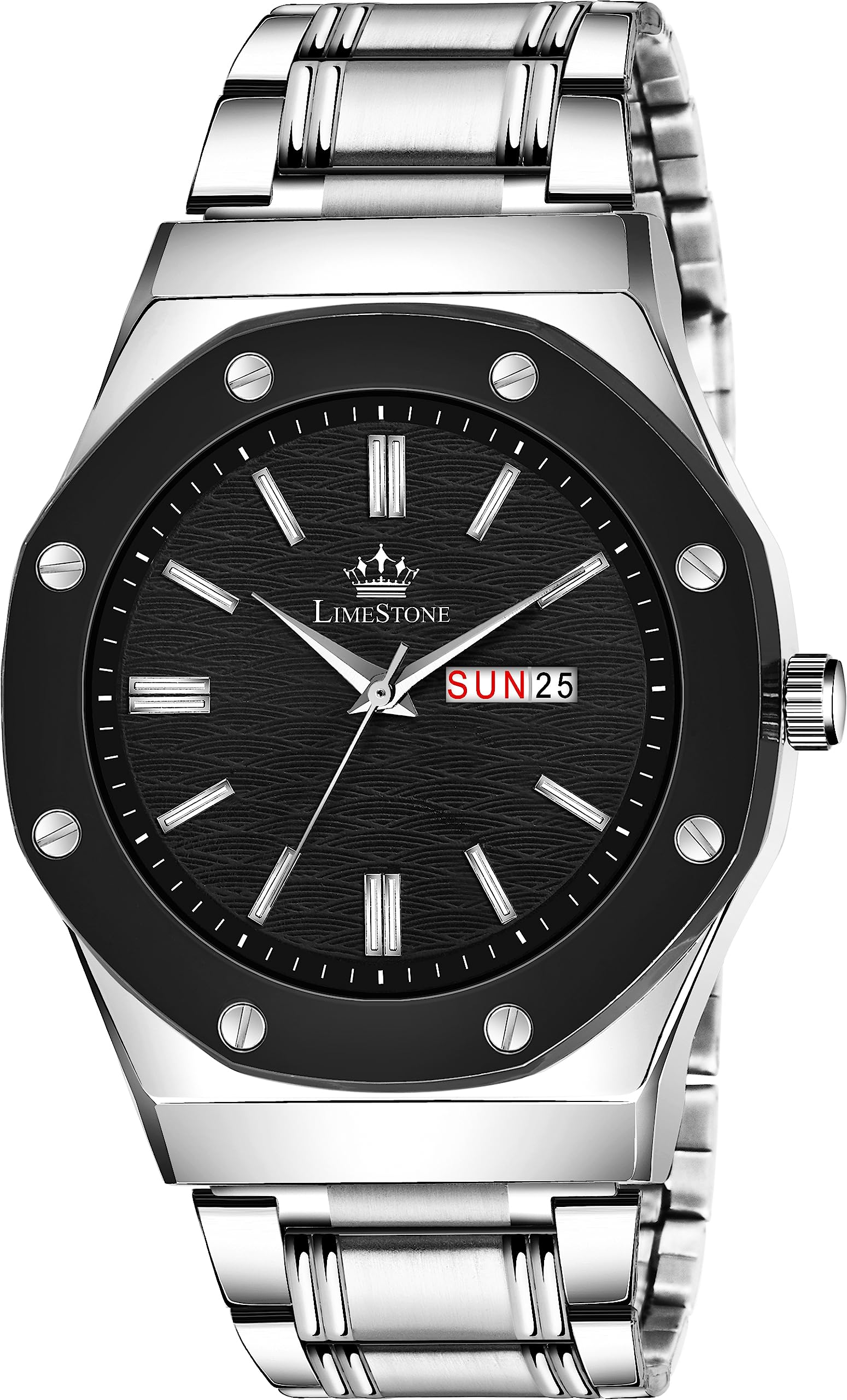 LIMESTONE Day and Date Display AP Designer Quartz Analog Watch - for Men (B0CCJ4RMJS) Amazon Price History, Amazon Price Tracker