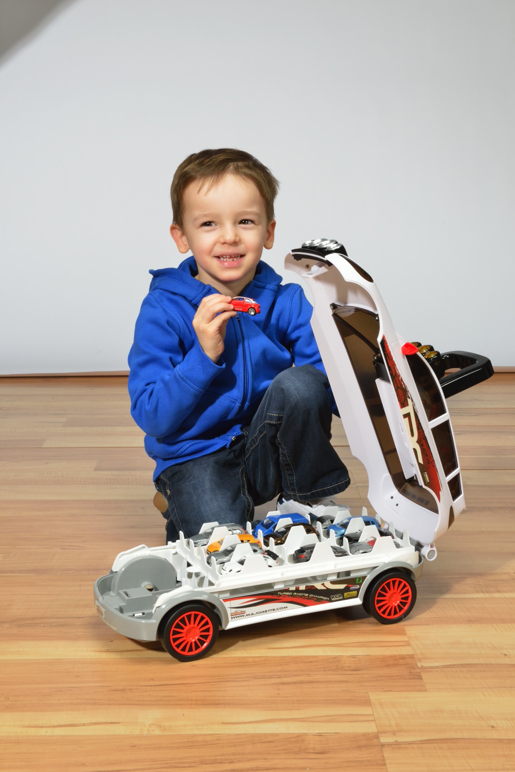 Simba 212088200 - Mojorette Racing Big Car Luci Suoni Porta-Modellini