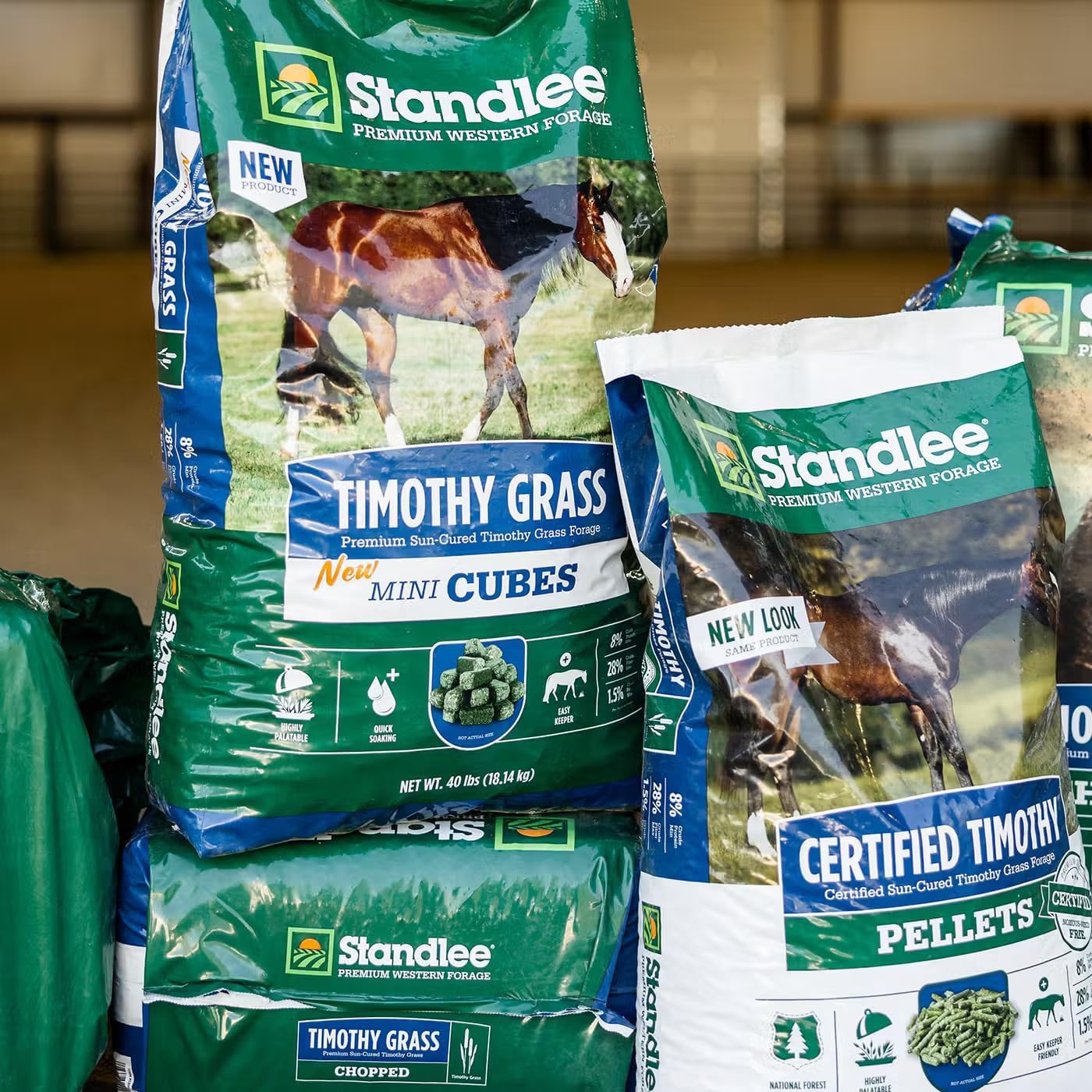 standlee Timothy Grass Mini Cubes, Mini Timothy Cubes for Horses, 40 lbs